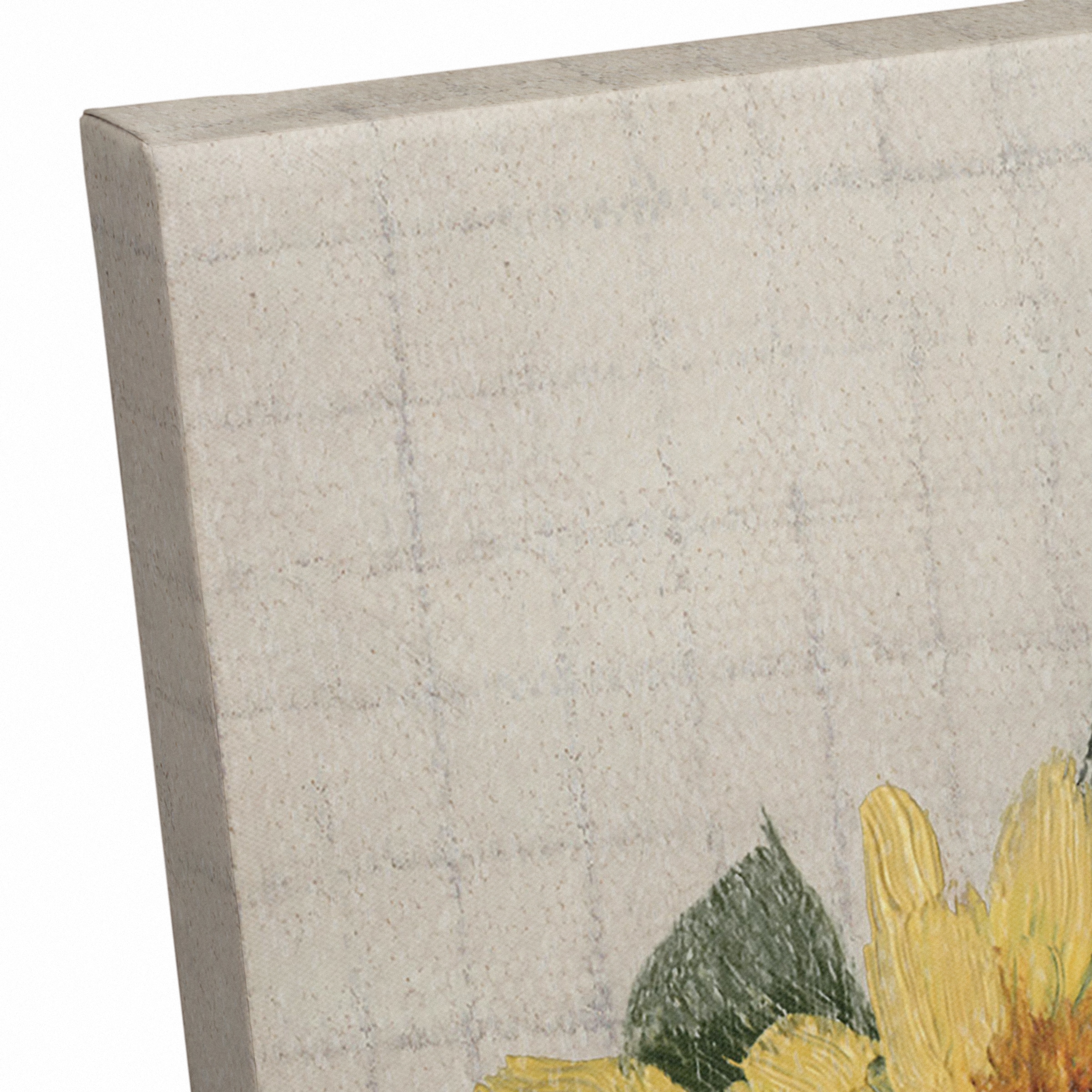 Sunflower Still Life 24" x 30" Canvas Wall Art
