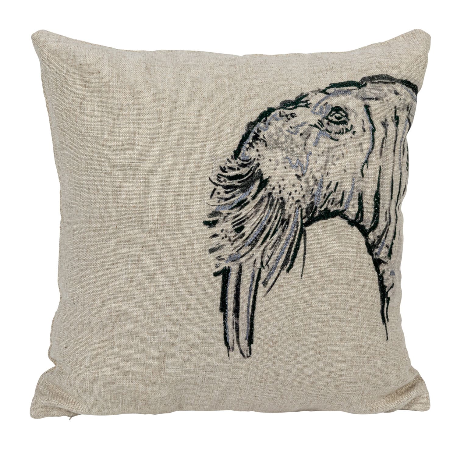 Hello Honey® Embroidered Animal Design Linen Pillow Set
