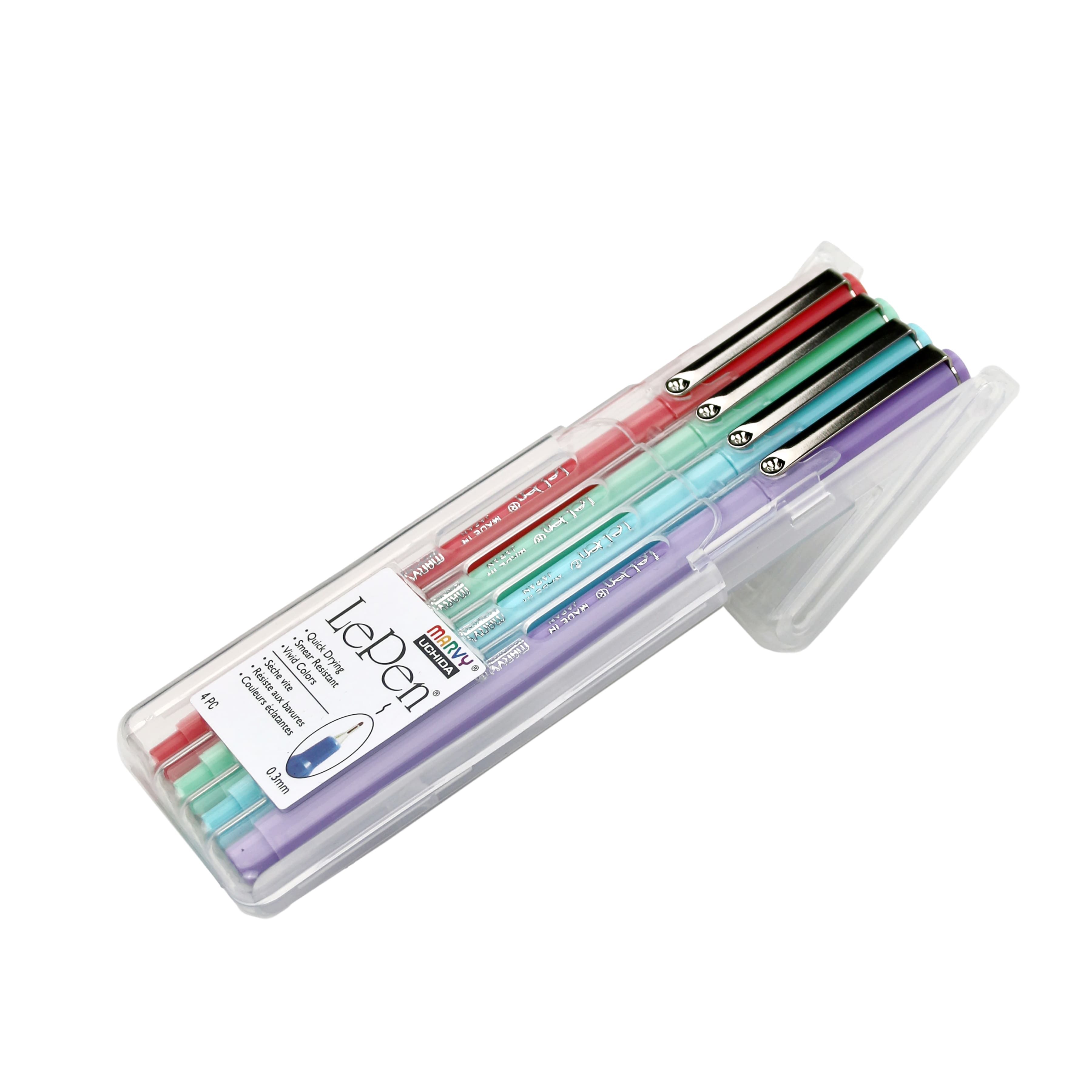 Marvy&#xAE; Uchida LePen&#xAE; Extra Fine 4 Pastel Pen Set