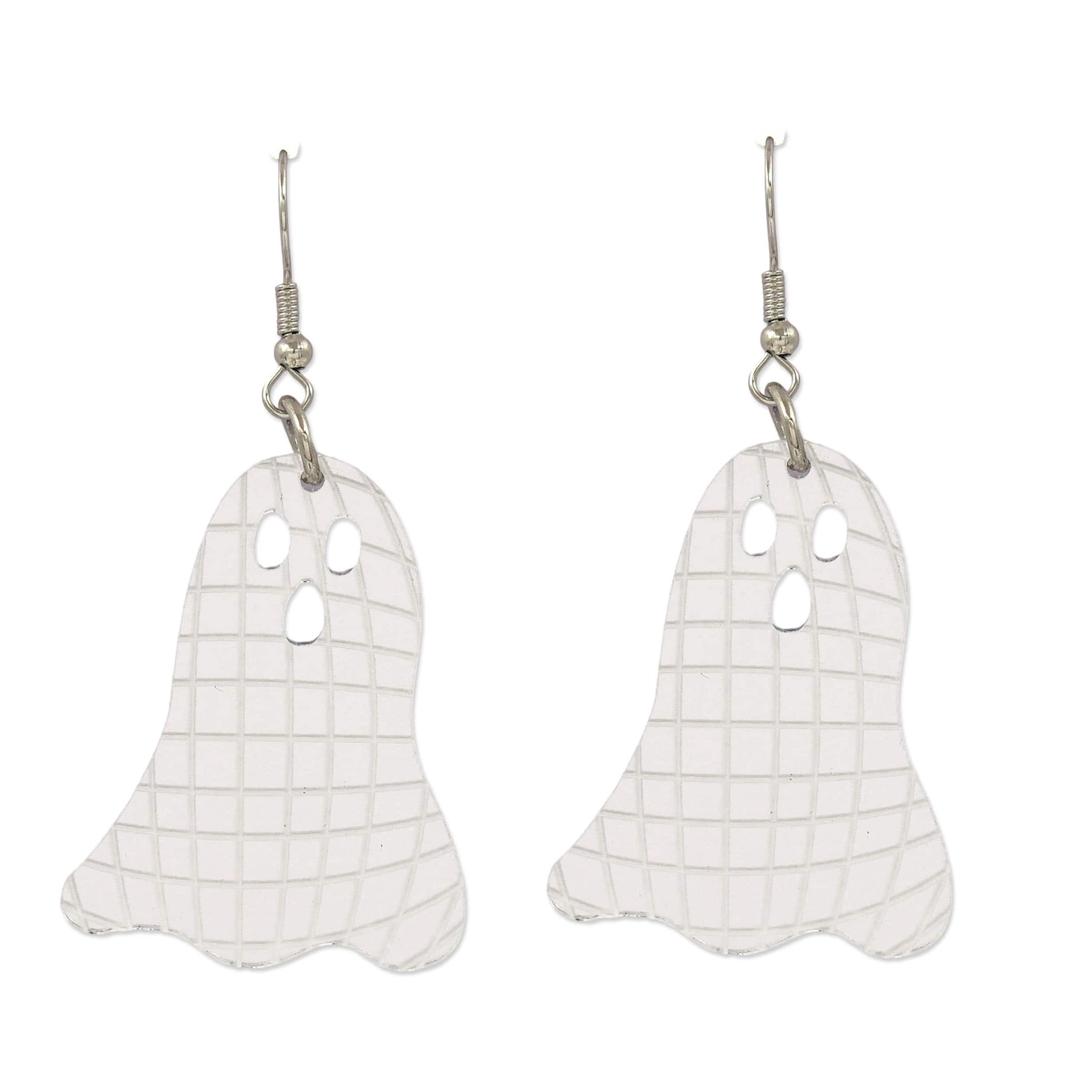 Silver Disco Ghost Earrings by Celebrate It&#x2122;
