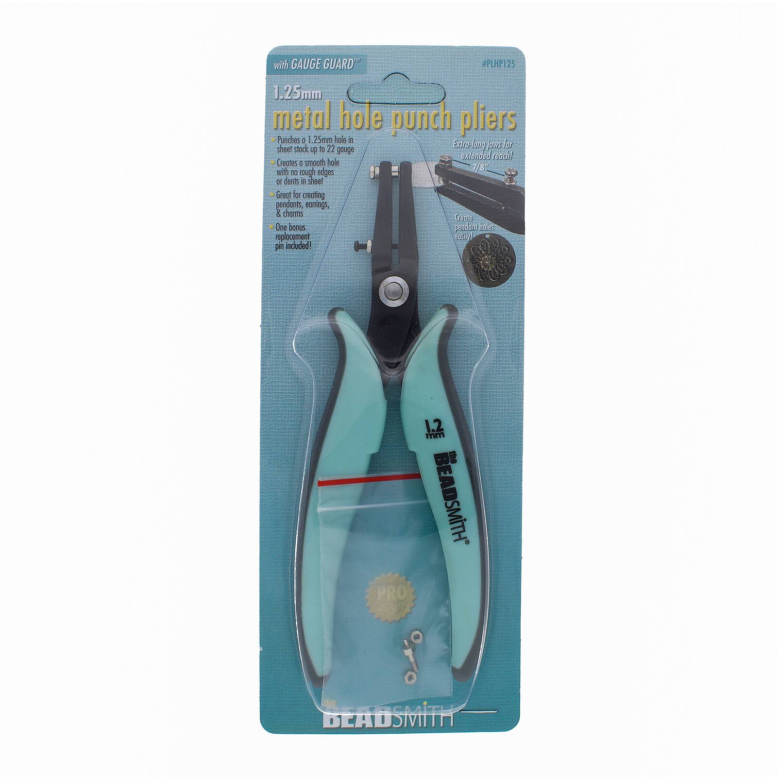The Beadsmith® 1.25MM Punch Plier with Gauge Guard