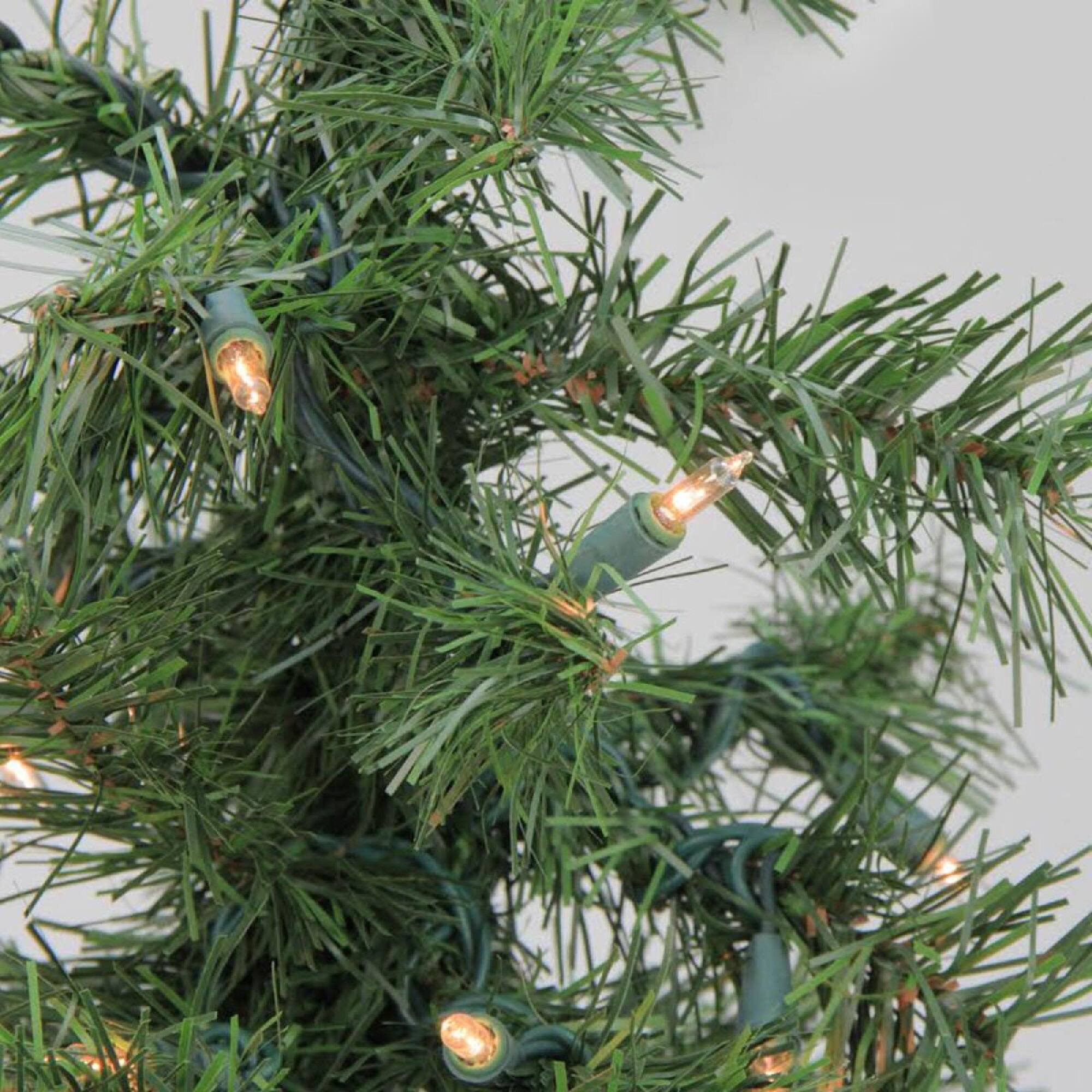 3ft. Pre-Lit Medium Woodland Alpine Artificial Christmas Tree, Clear Lights