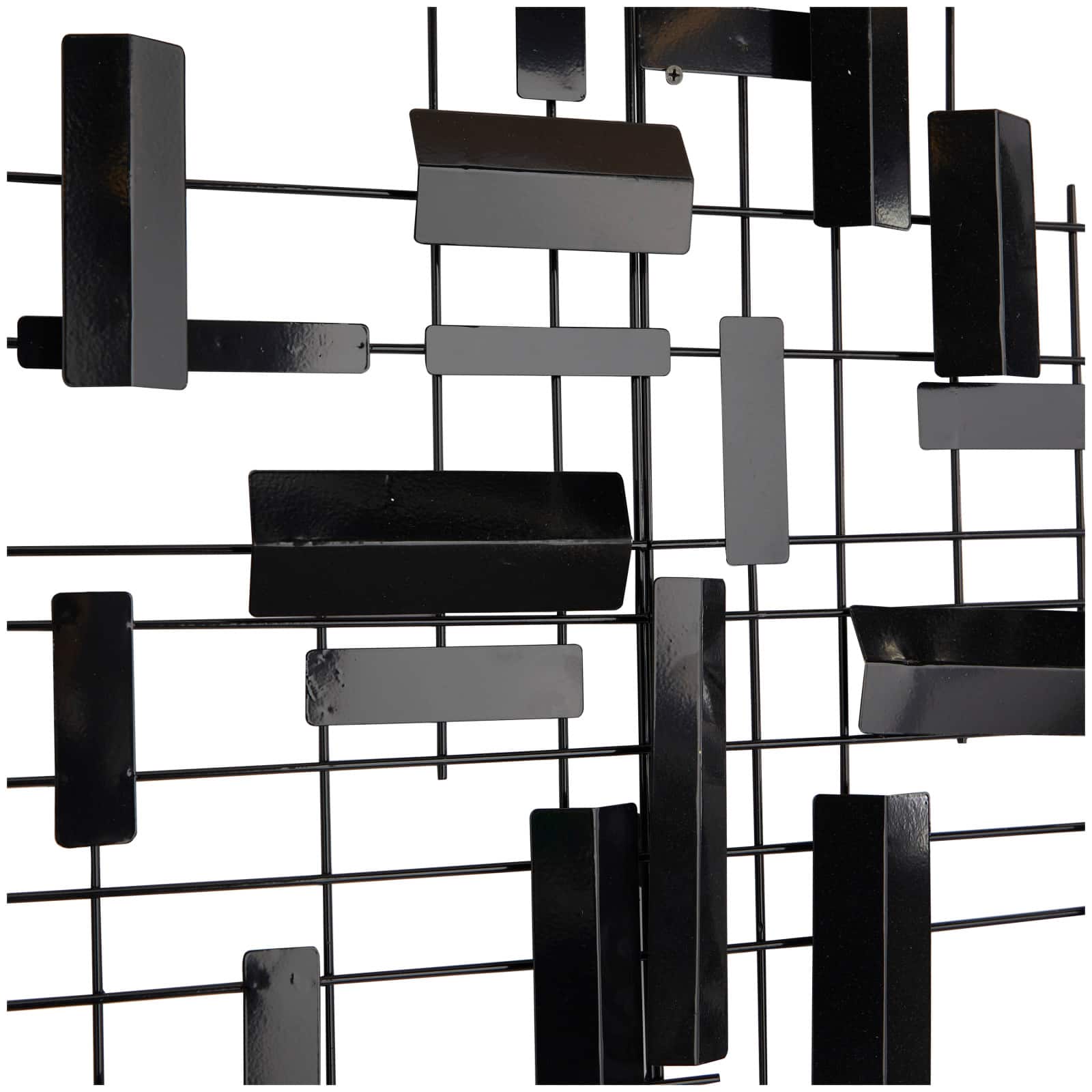 CosmoLiving by Cosmopolitan 60&#x22; Metal 3D Stripes Geometric Wall D&#xE9;cor