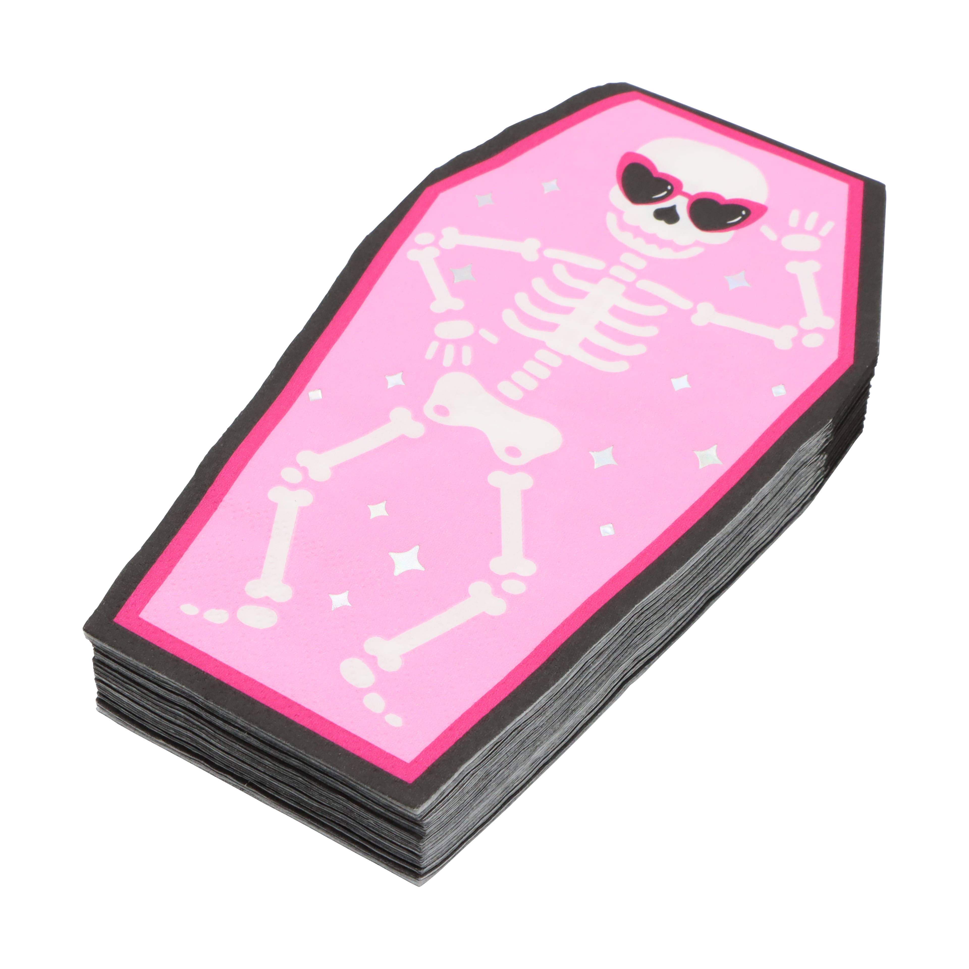 Skeleton in Coffin Foil Guest Napkins, 20ct. by Celebrate It&#x2122;