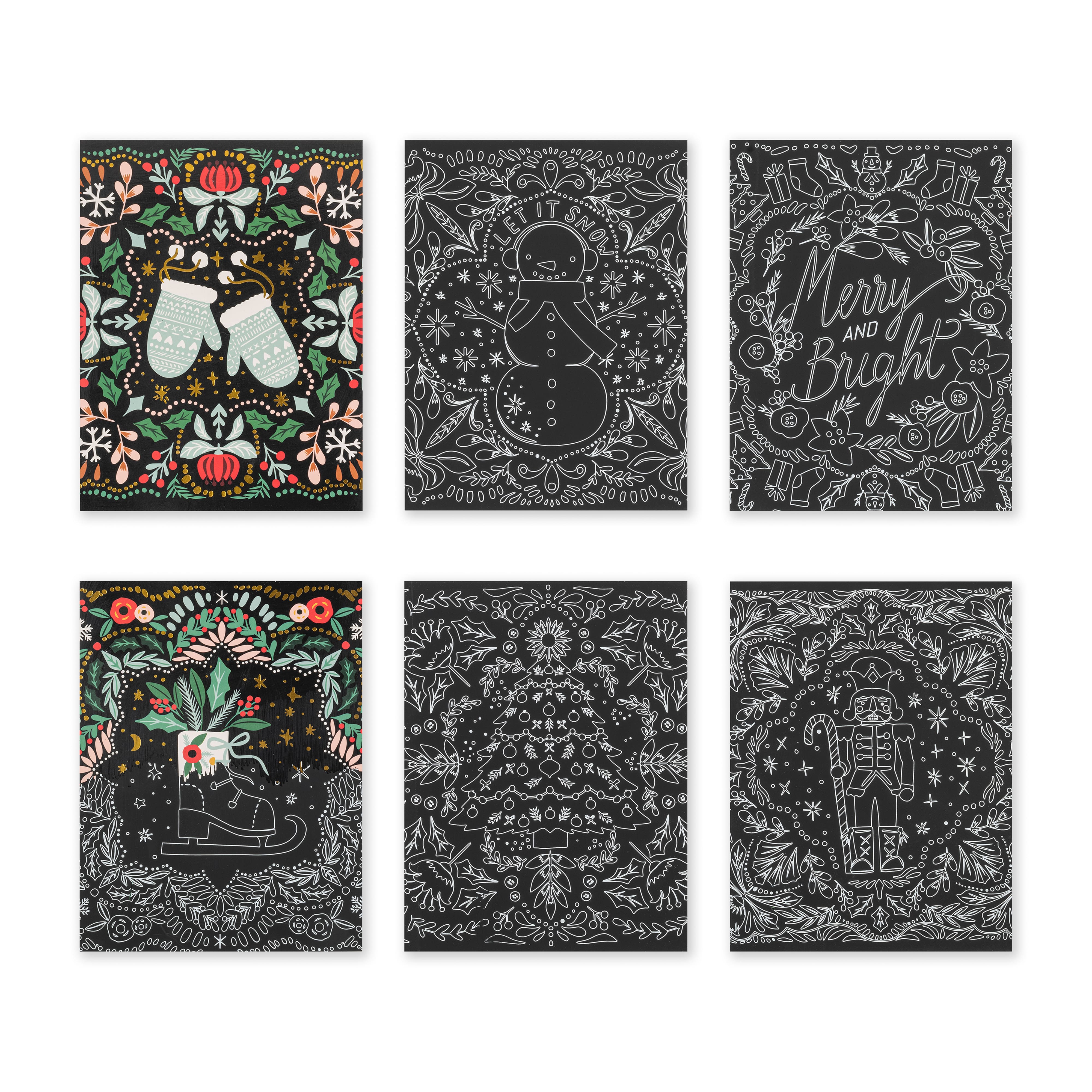 Brea Reese&#x2122; 6&#x22; x 8&#x22; Holiday Icons Scratch Art Paper Pad