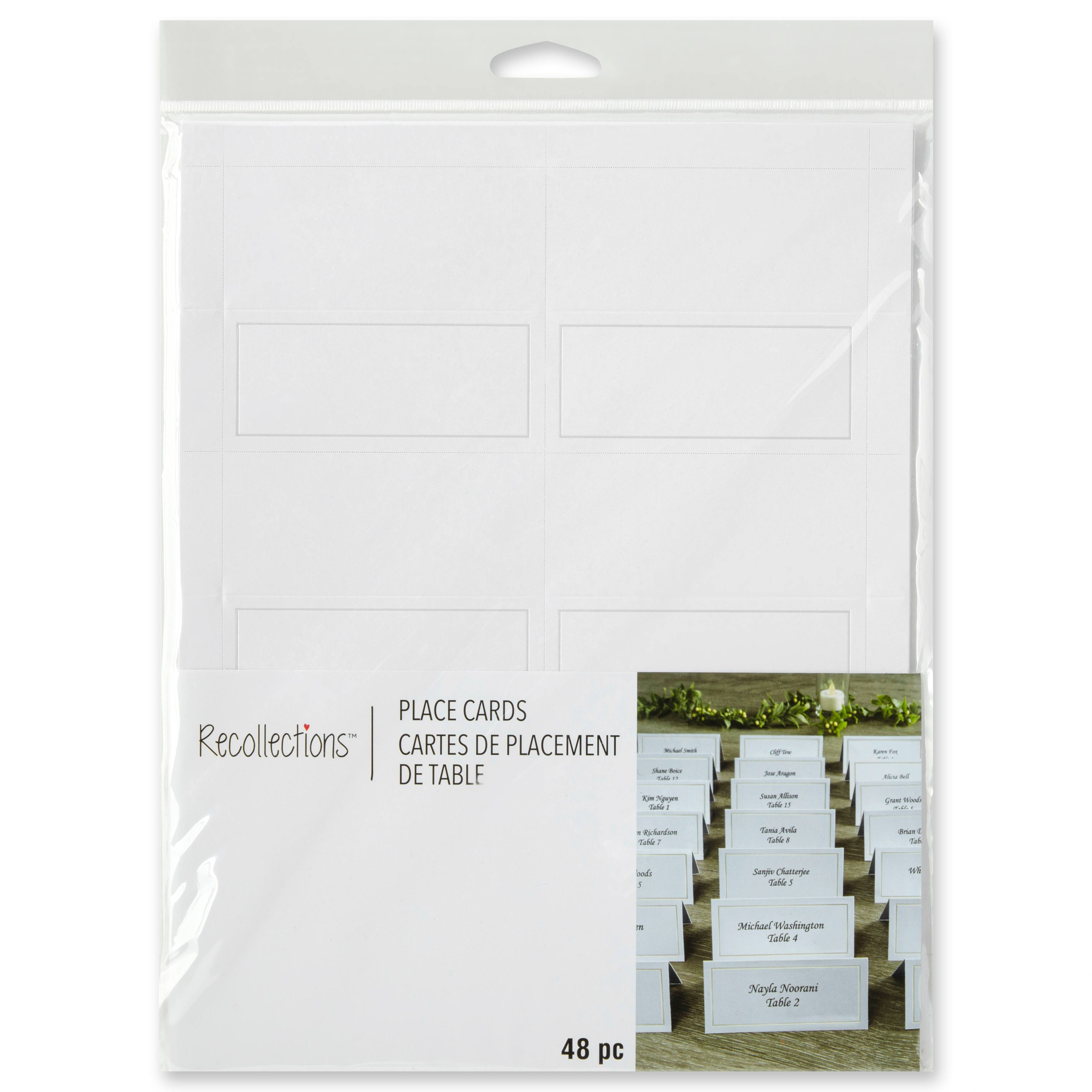 12 Packs: 48 ct. (576 total) Place Cards by Recollections&#x2122;