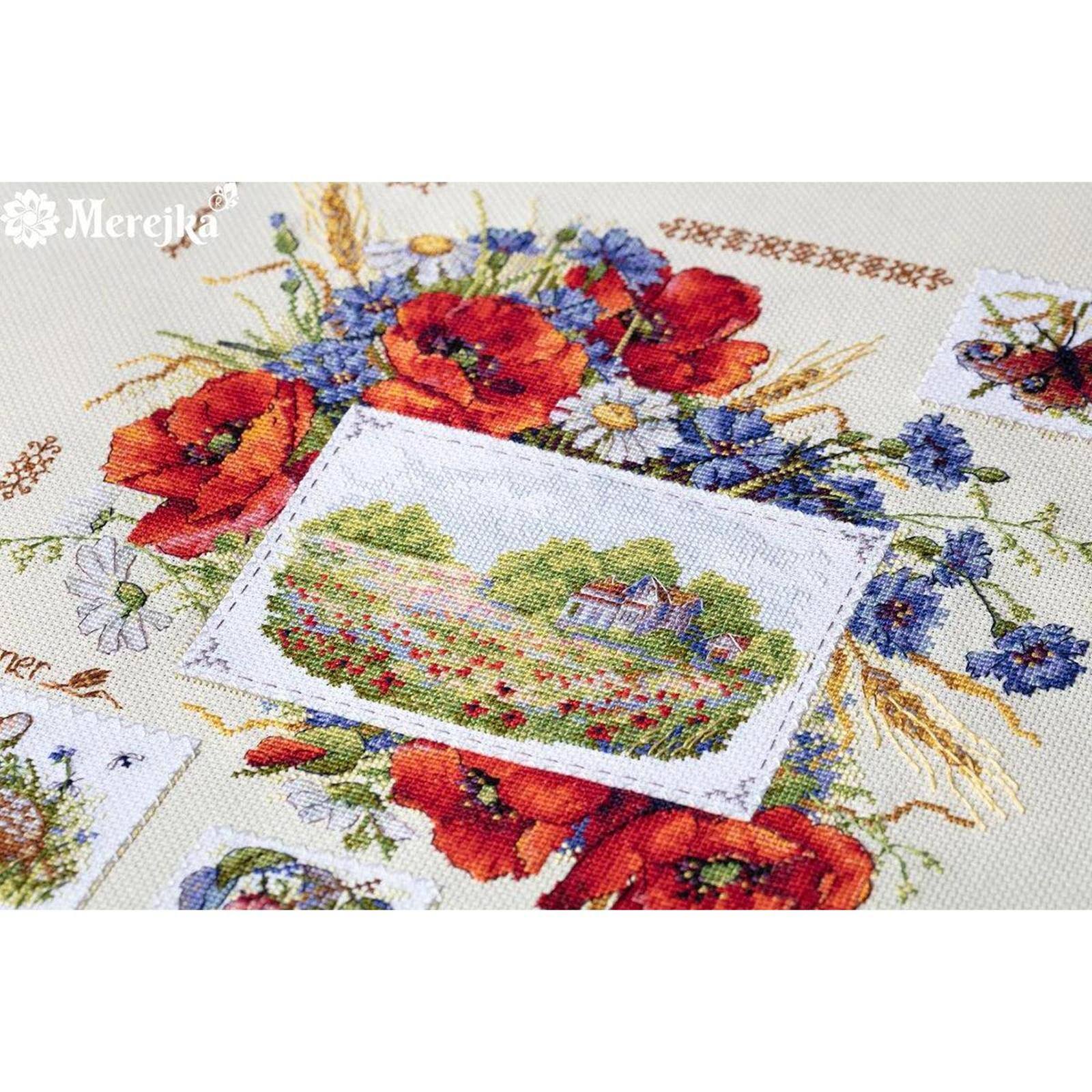 Merejka Summer Sampler Counted Cross Stitch Kit