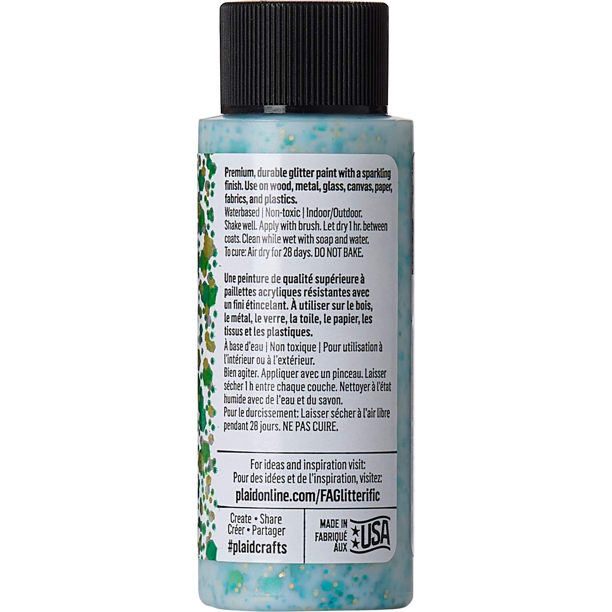 FolkArt&#xAE; Glitterific Pop&#x2122; Acrylic Paint, 2oz.