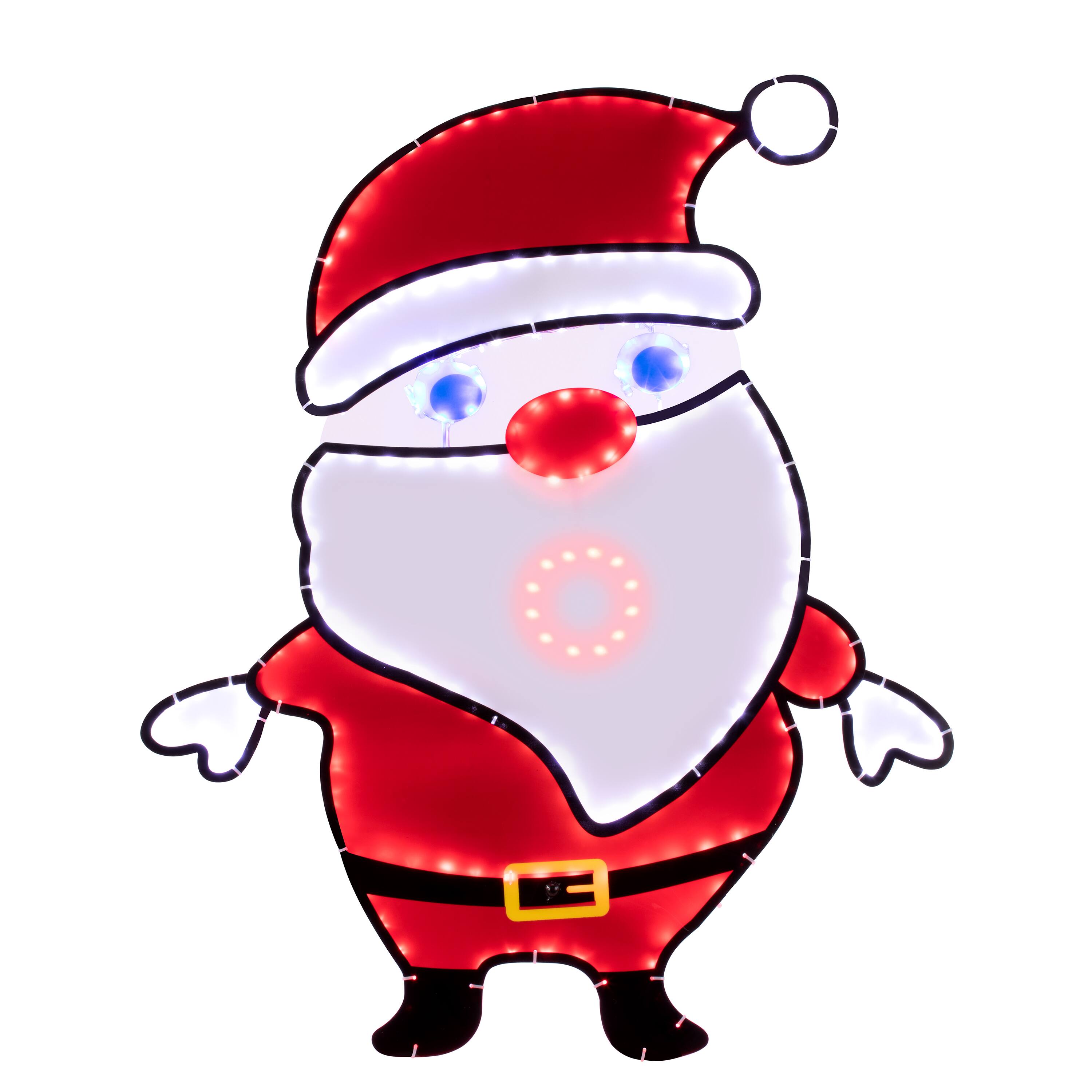 36.75&#x22; Singing Sculpture Santa