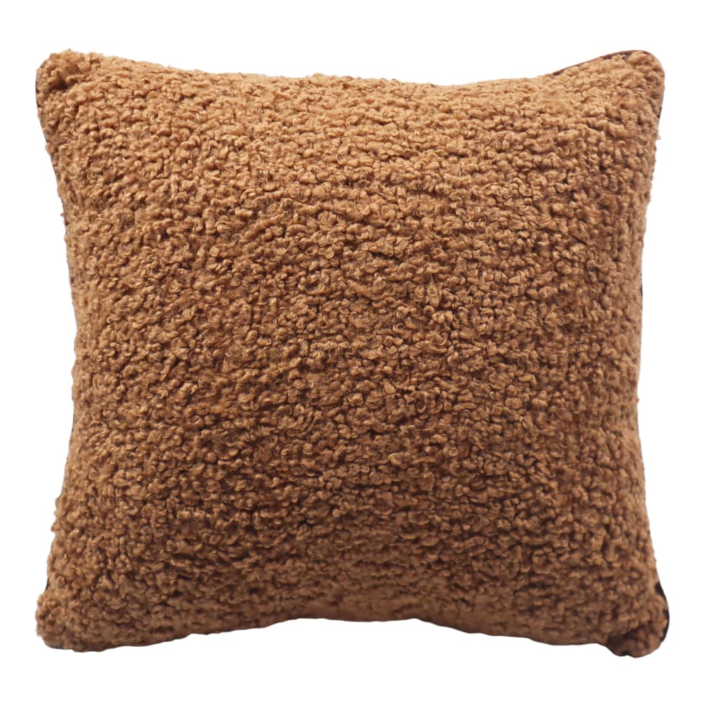 16&#x22; Brown Faux Fur Throw Pillow by Ashland&#xAE;