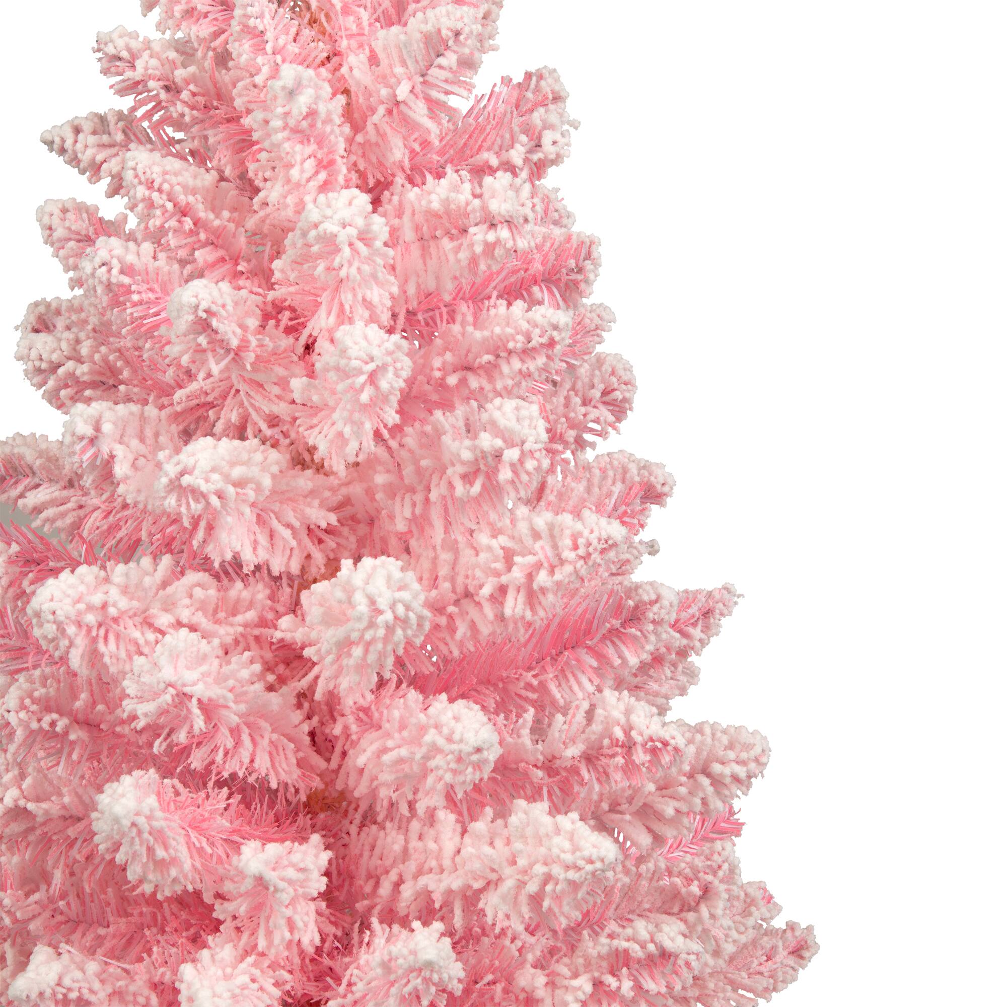 3ft. Unlit Madeline Pink Flocked Spruce Artificial Christmas Tree