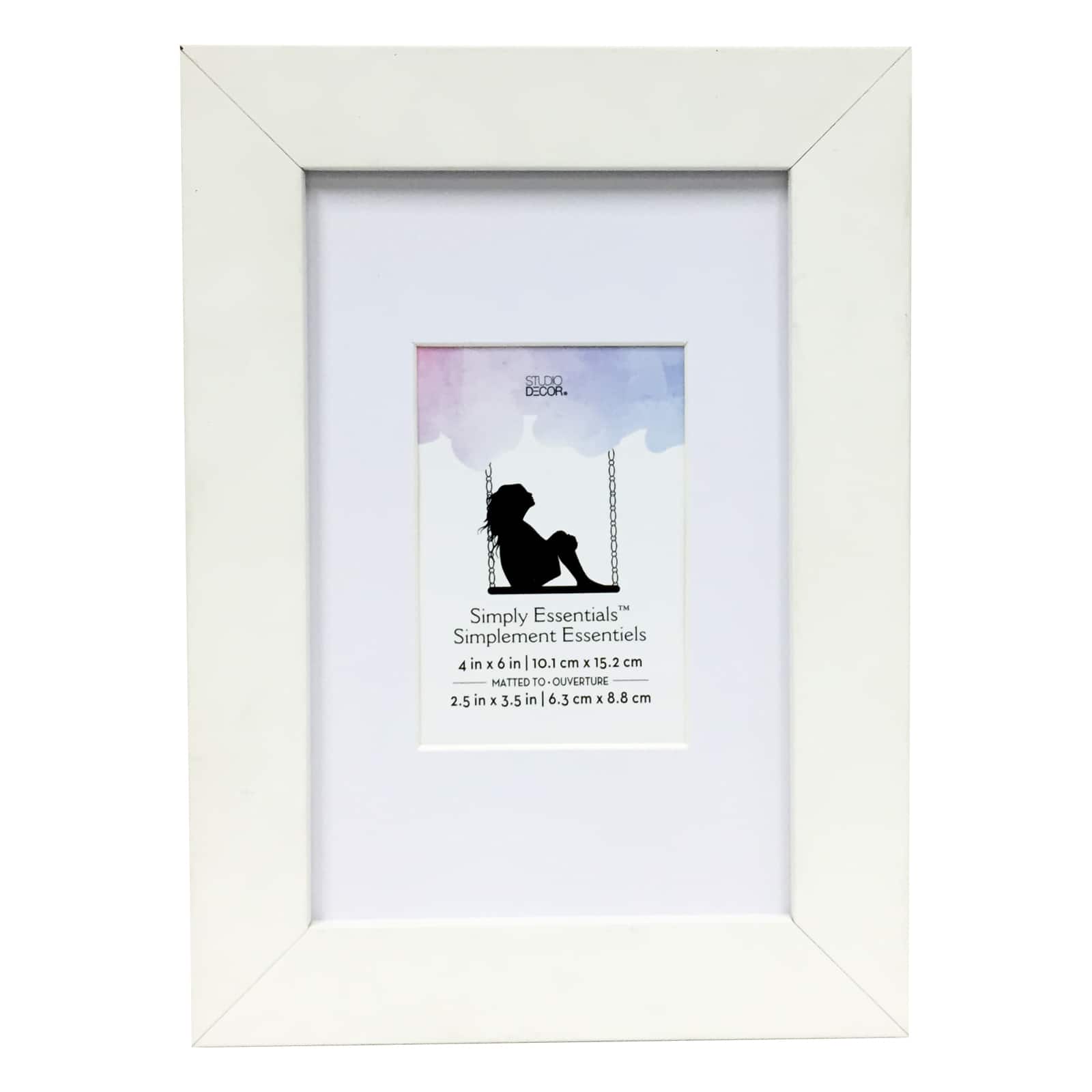 Simply Essentials™  2.5" x 3.5" White Frame by Studio Décor®