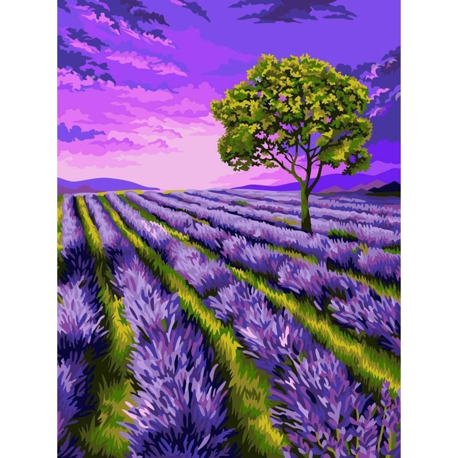 Crafting Spark Lavender Dawn Painting by Numbers Kit