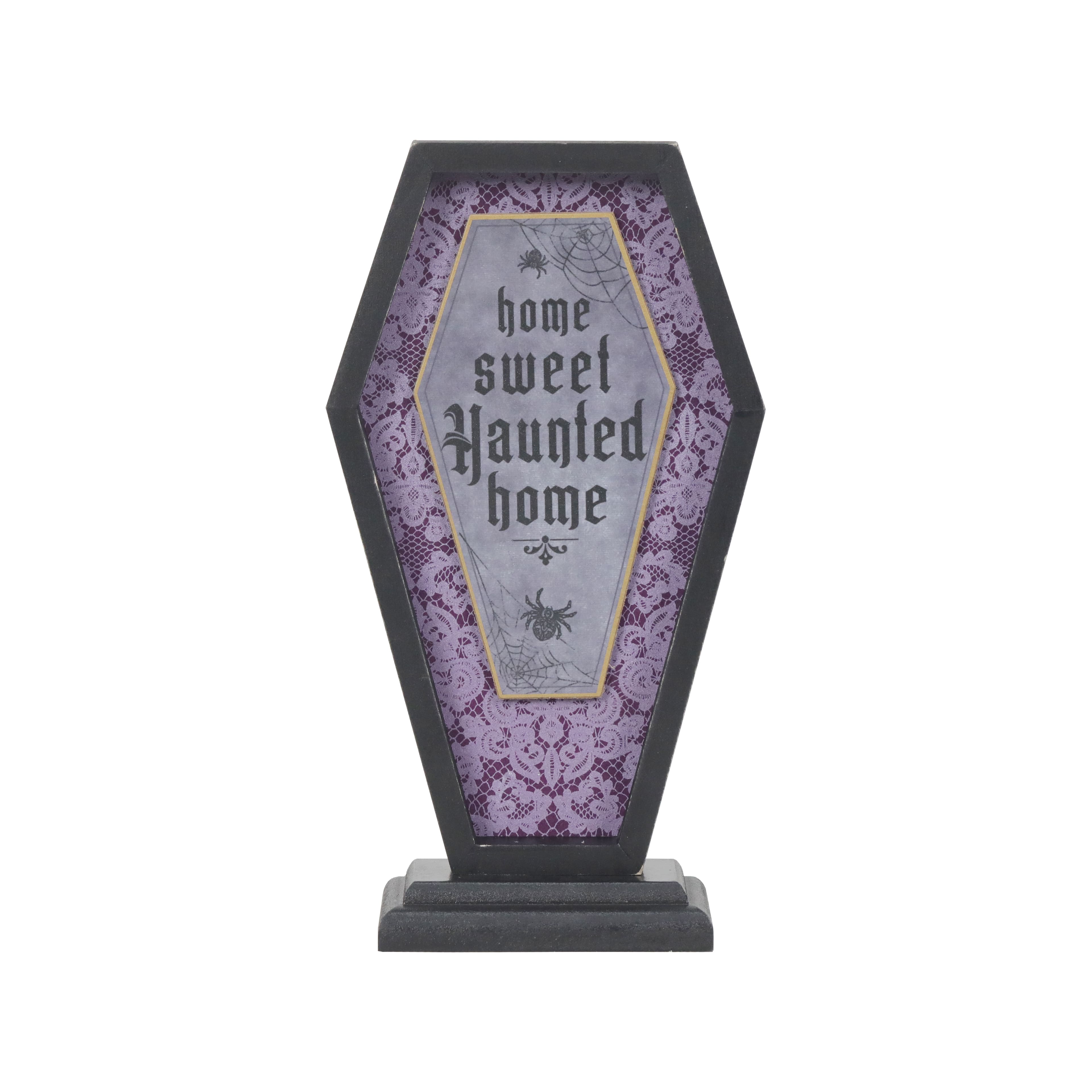 9" Home Sweet Haunted Home Coffin Tabletop Sign by Ashland®
