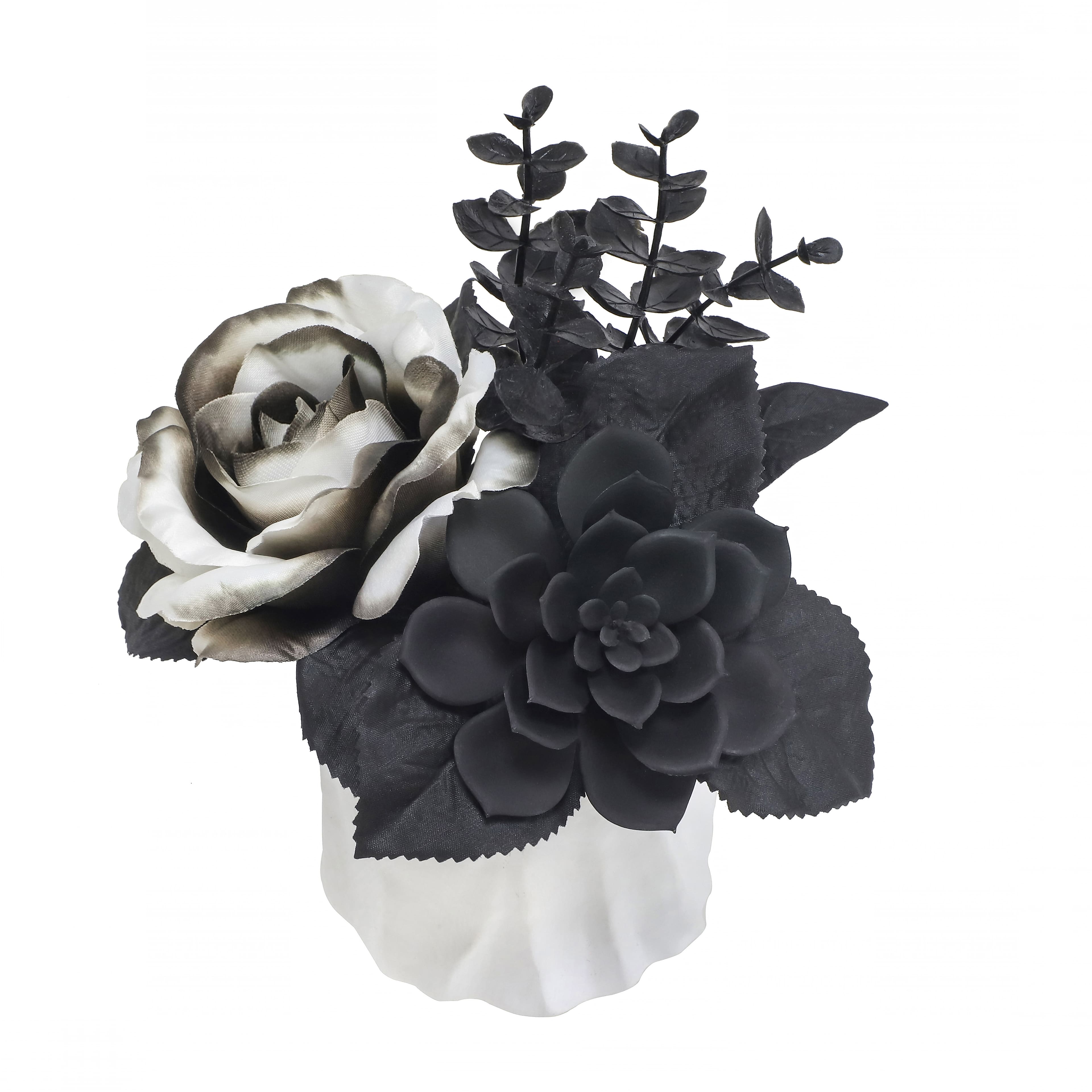 6.5&#x22; Potted Rose &#x26; Succulent in Ghost by Ashland&#xAE;