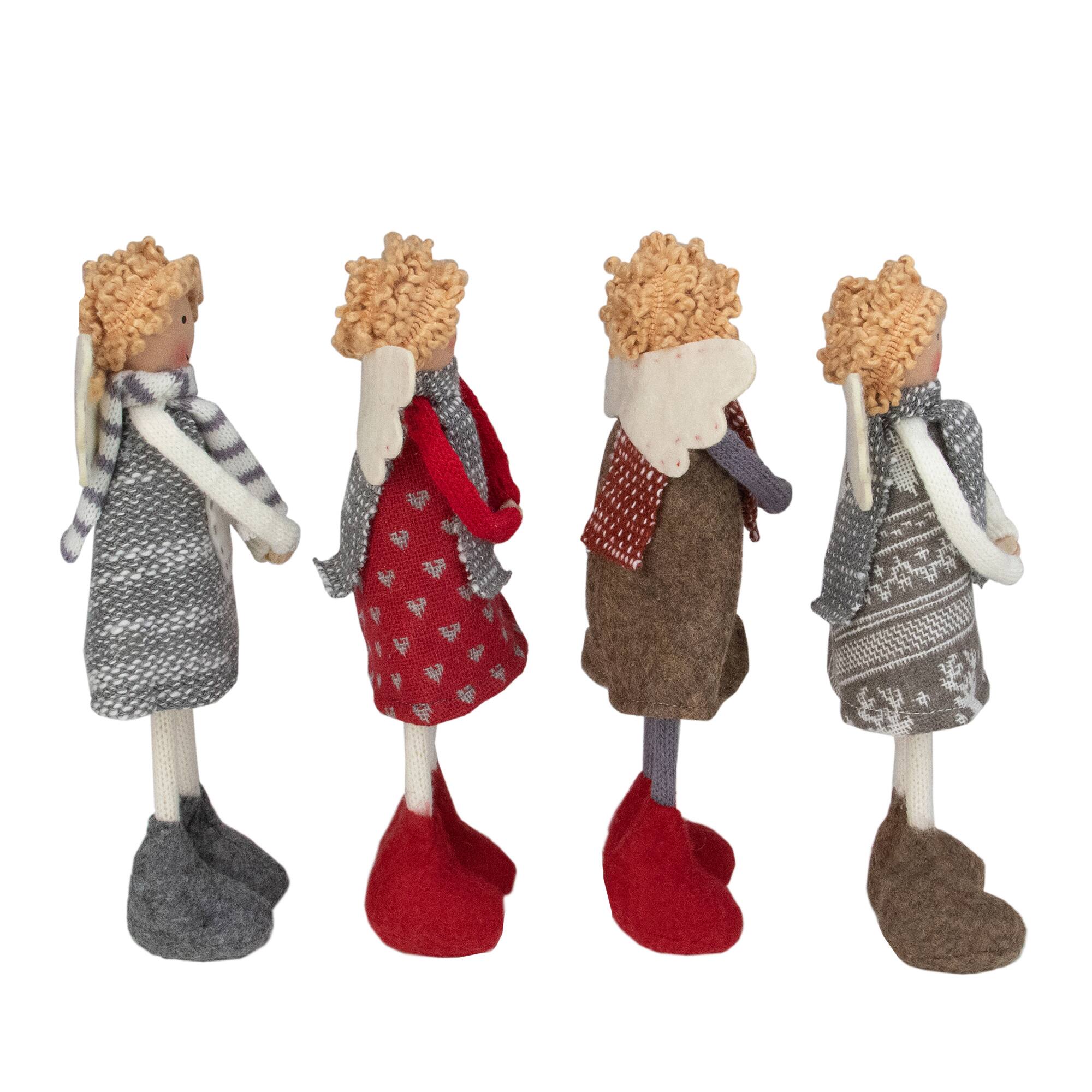 9" Standing Angel Sisters Christmas Décor Set