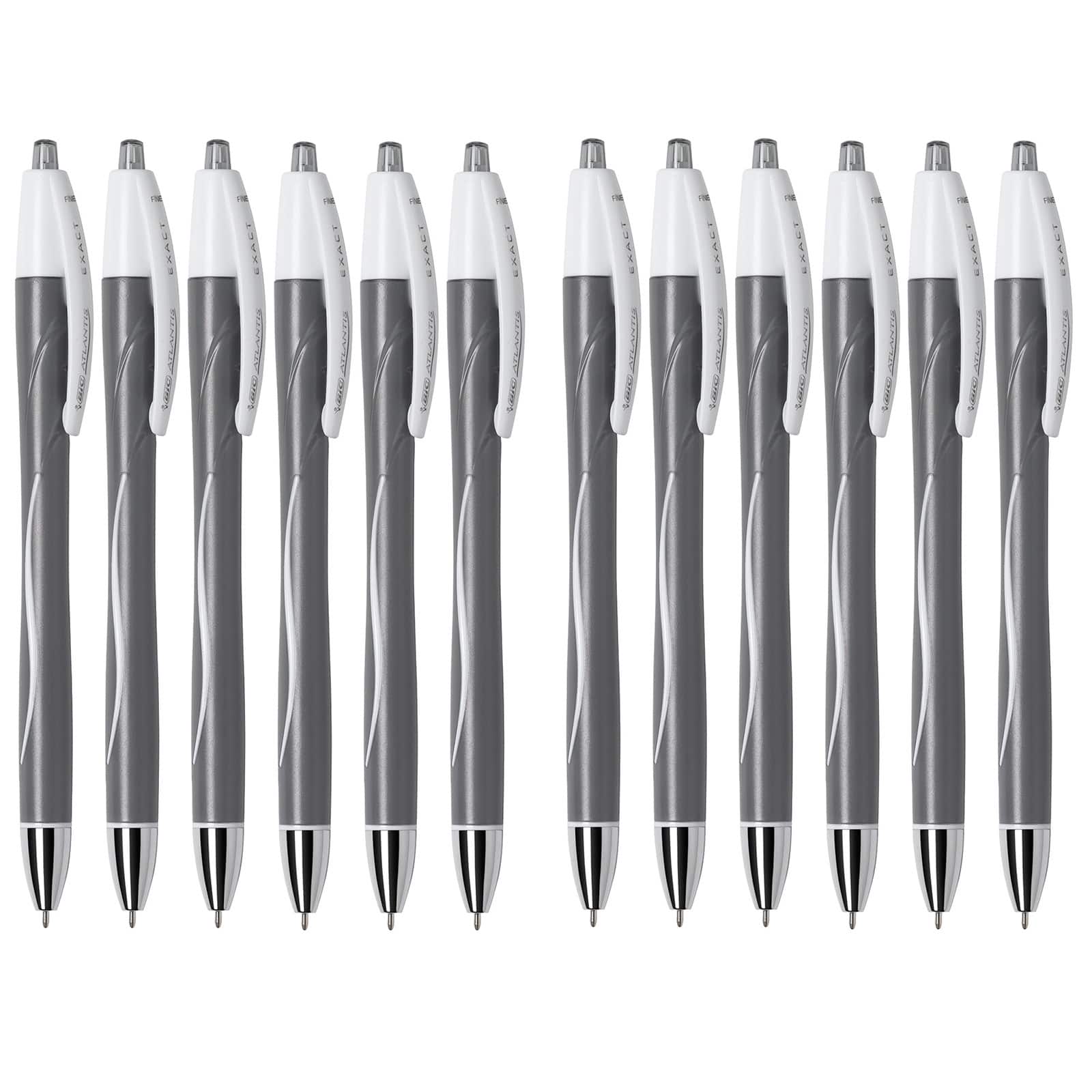 BIC® Glide™ Exact Black Fine Point 0.7mm Retractable Ball Point Pens, 12ct.