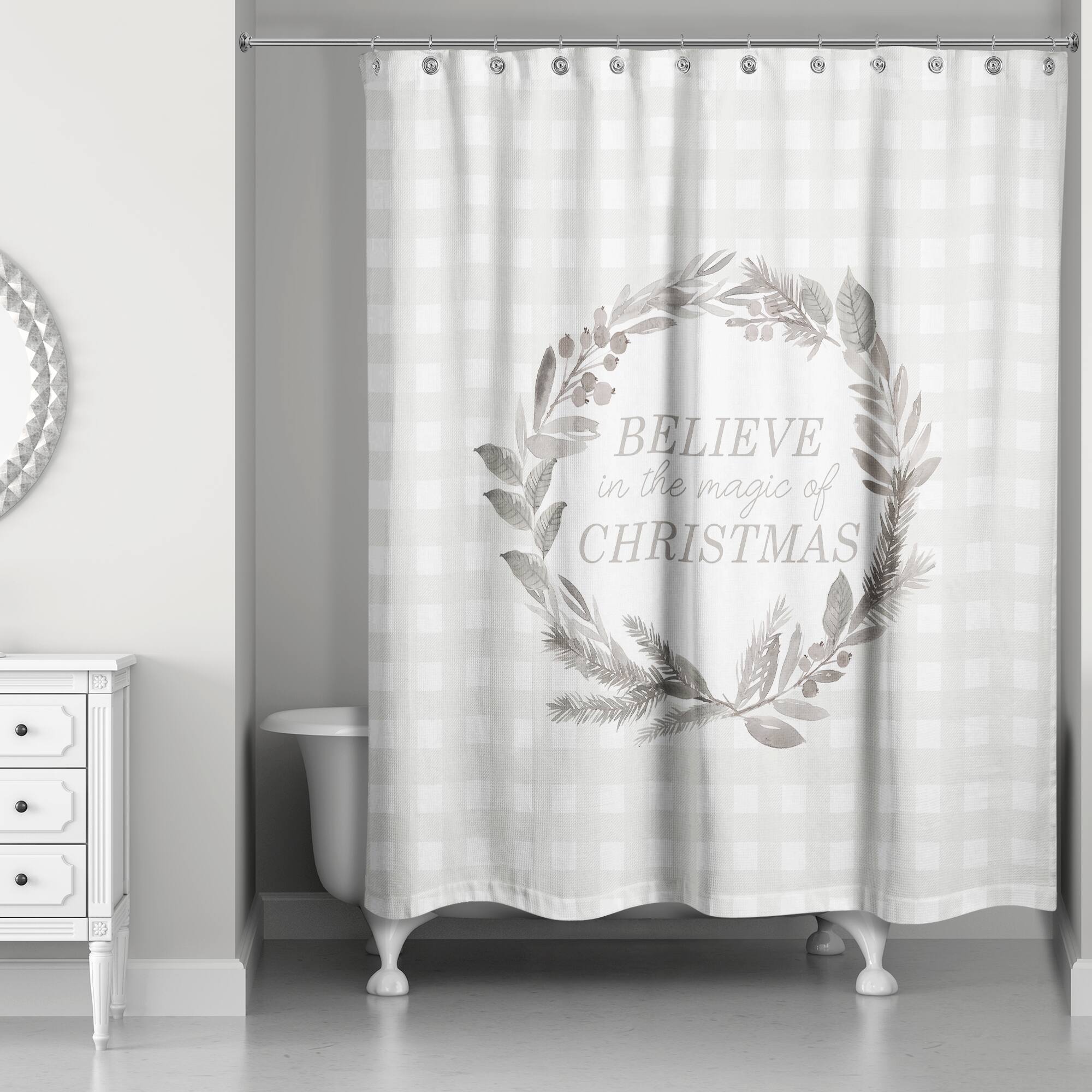 Believe in the Magic of Christmas Shower Curtain