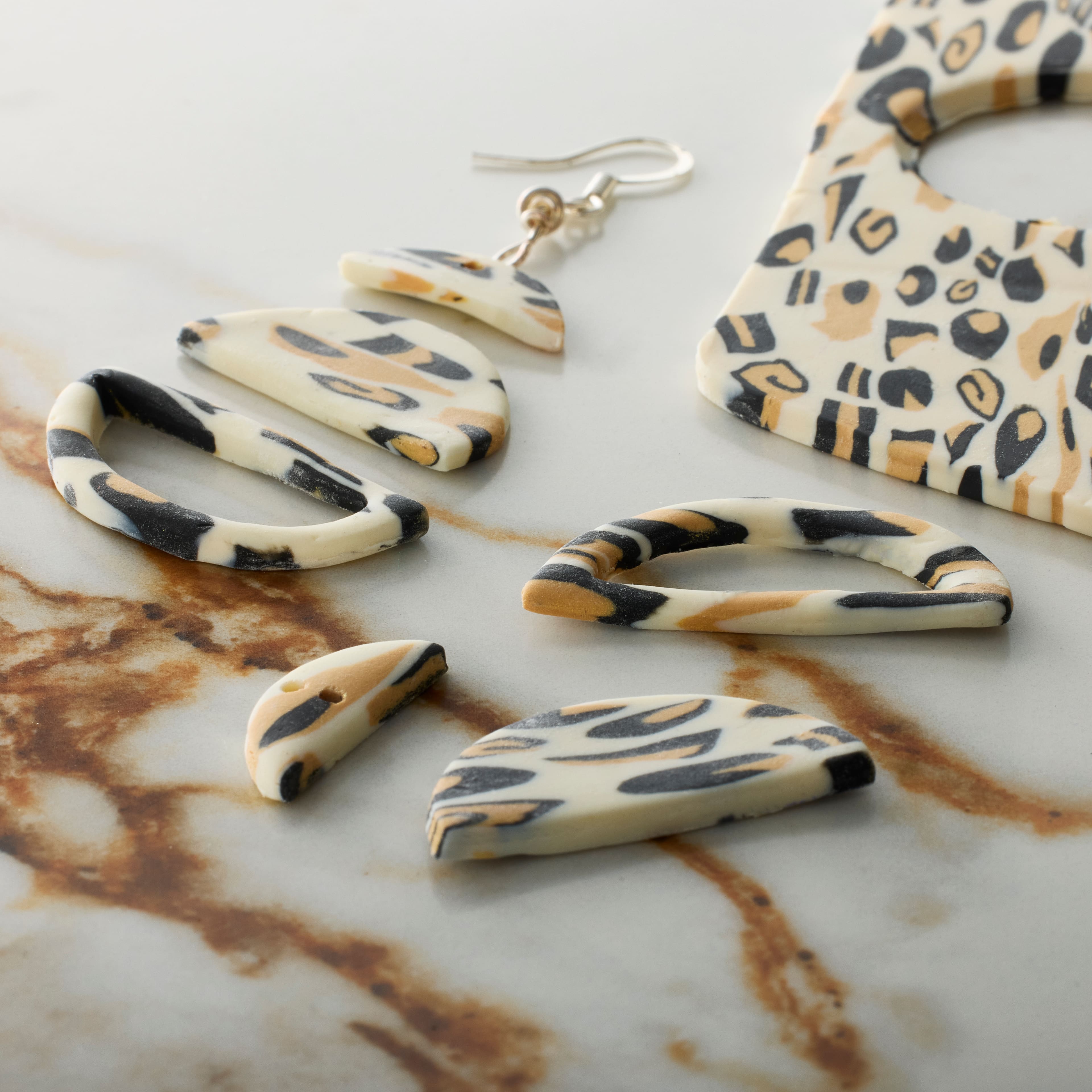 Gold Leopard Oven Bake Polymer Clay by Bead Landing&#x2122;