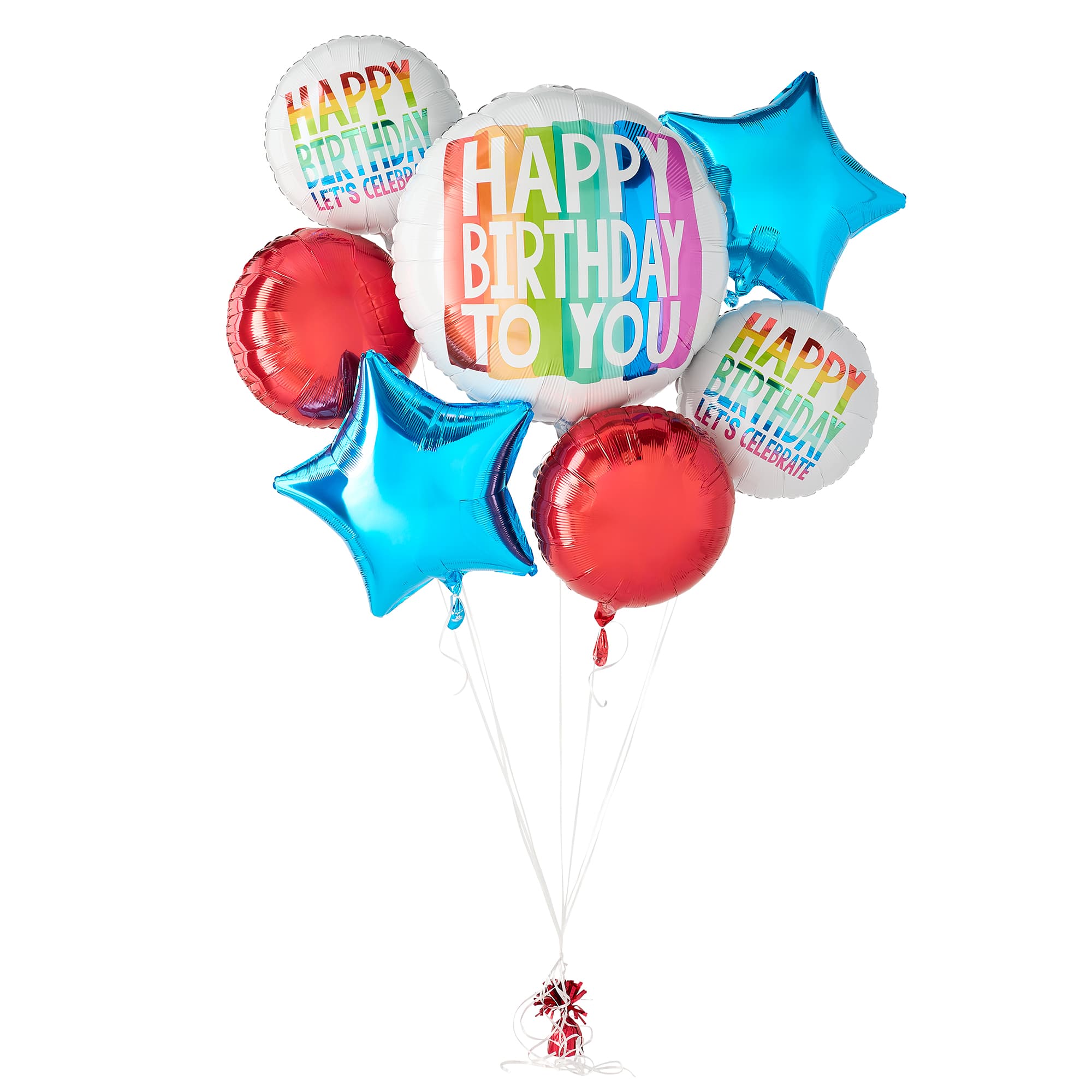 Rainbow Wishes Foil Balloon Bundle