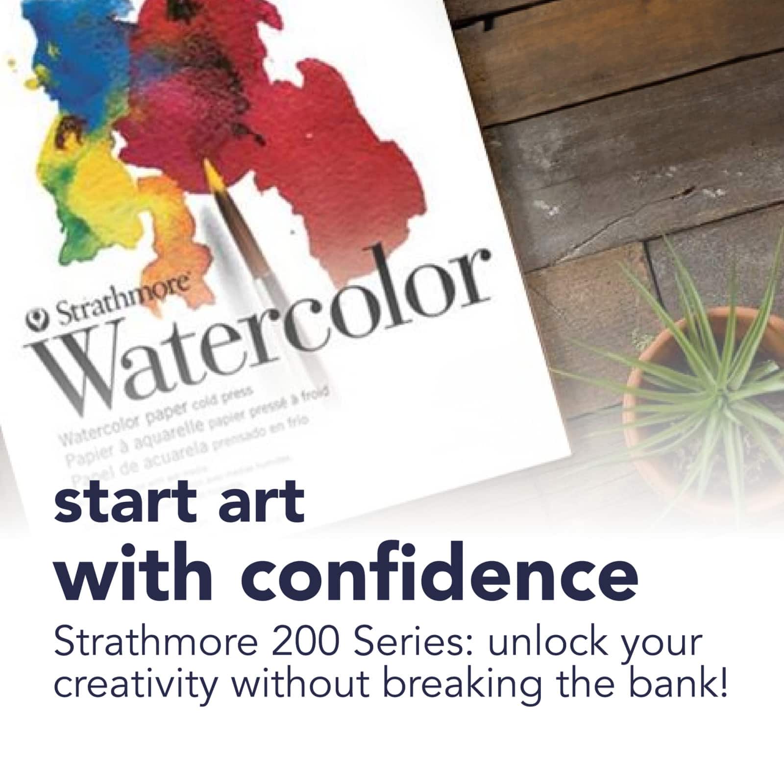 Strathmore® 200 Series Cold-Pressed Watercolor Paper Pad