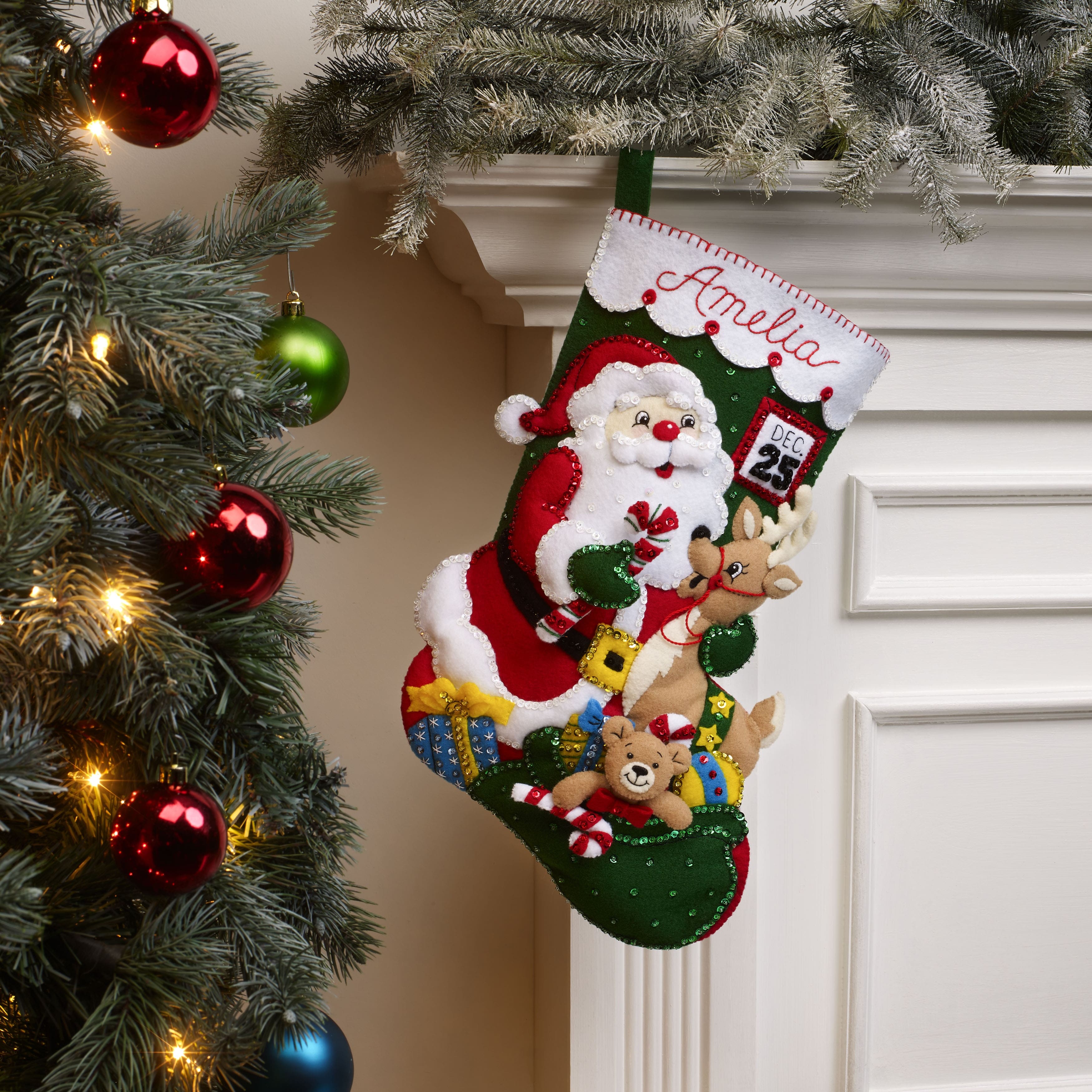 Bucilla&#xAE; Santa and Friends Felt Stocking Applique Kit
