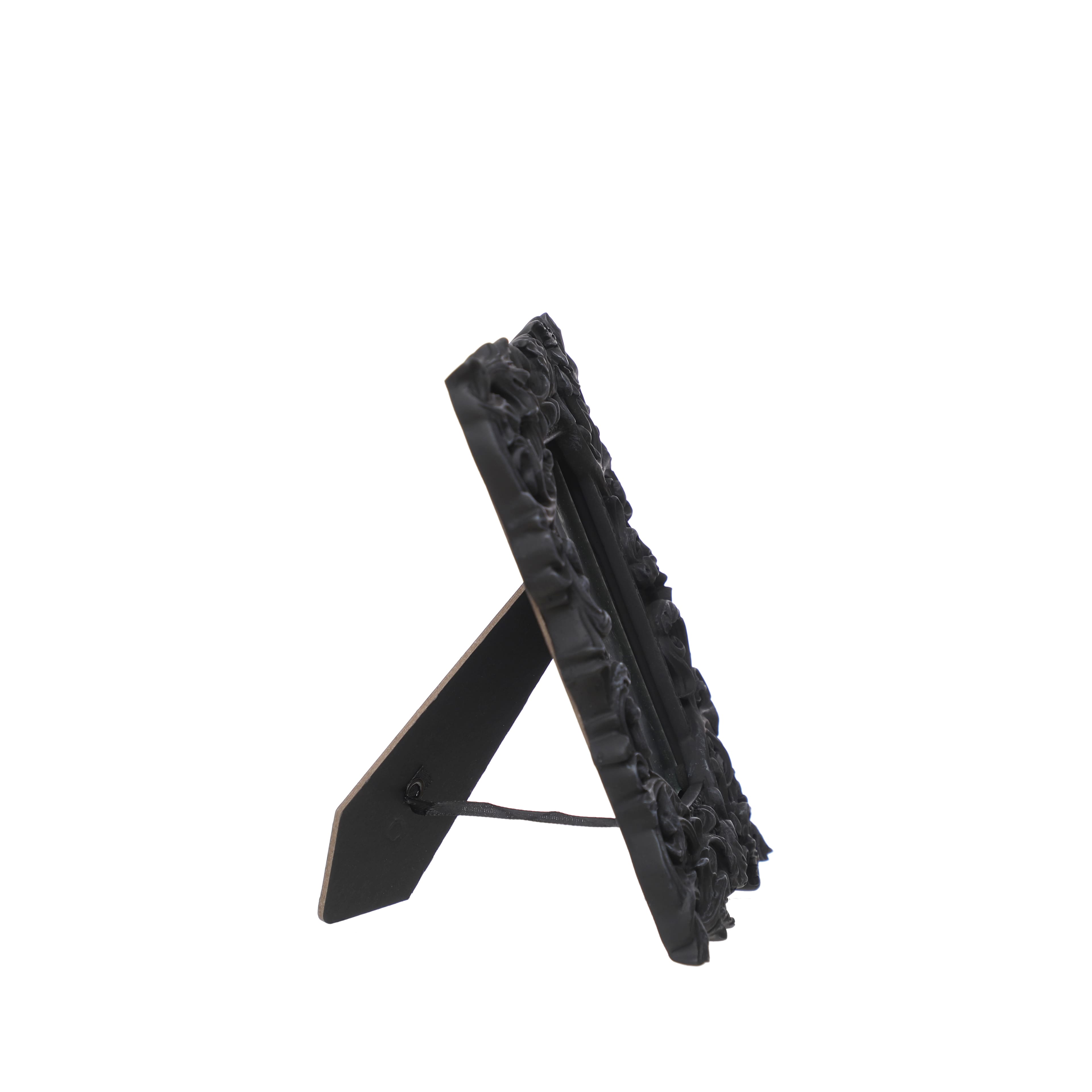 4&#x22; x 6&#x22; Black Ornate Textured Tabletop Frame by Ashland&#xAE;