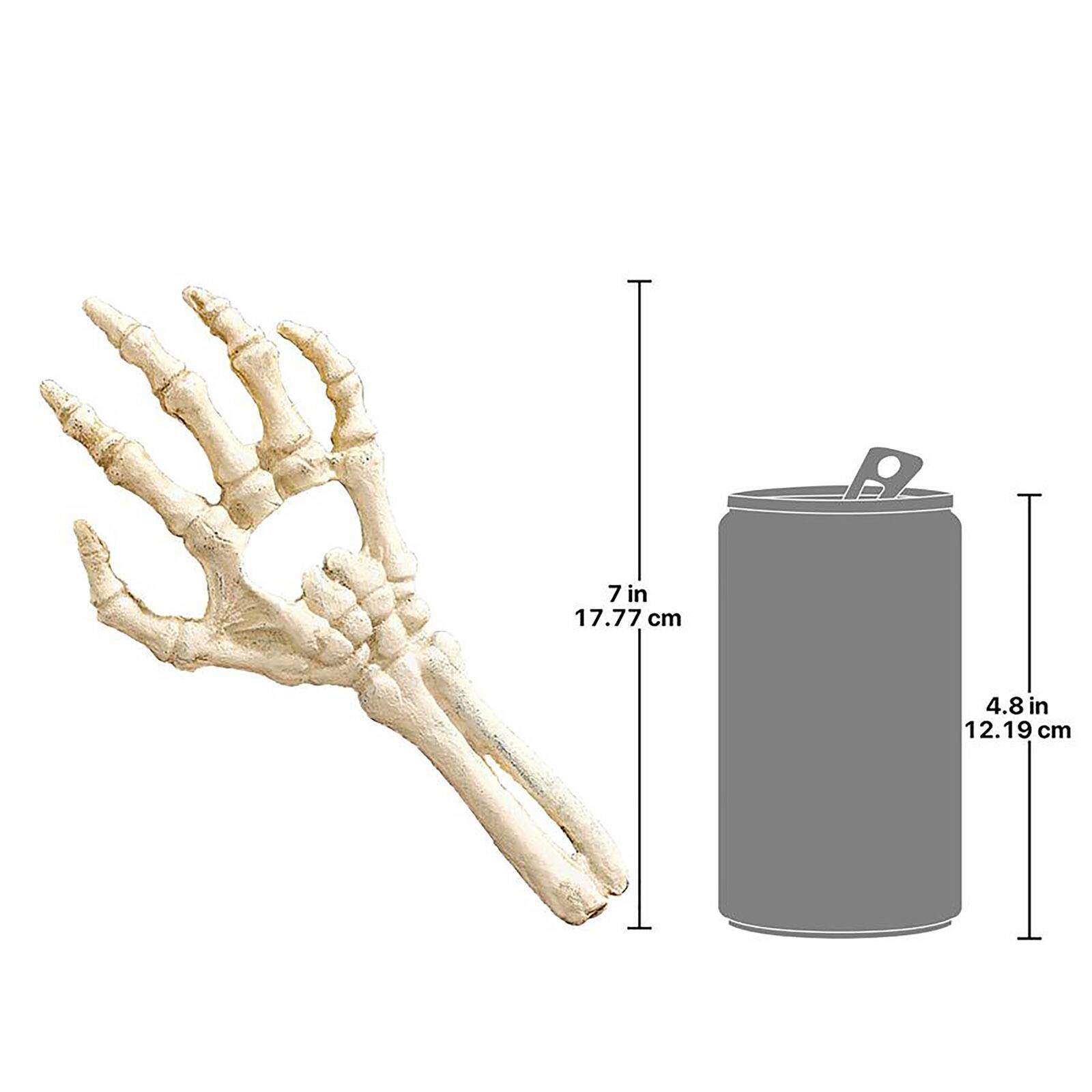 Design Toscano The Skeleton Hand of Destiny Cast Iron Bottle Opener
