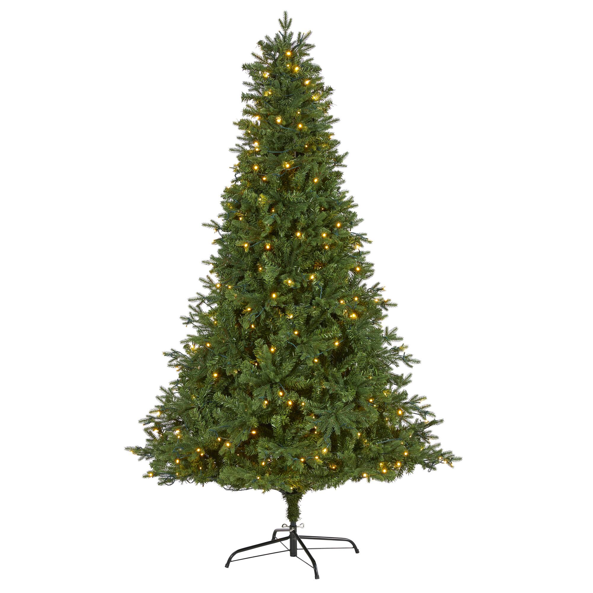 7ft. Pre-Lit Vermont Fir Artificial Christmas Tree with Clear LED ...