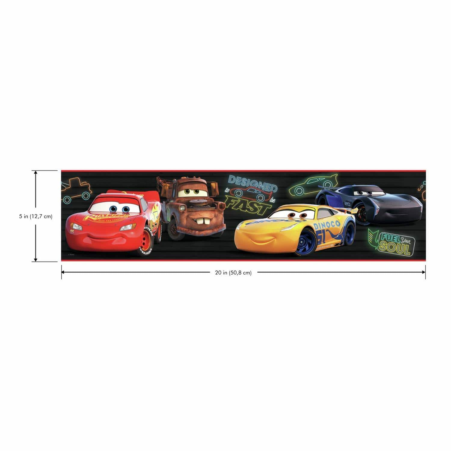 RoomMates Disney Pixar Cars Piston Cup Racing Peel & Stick Border