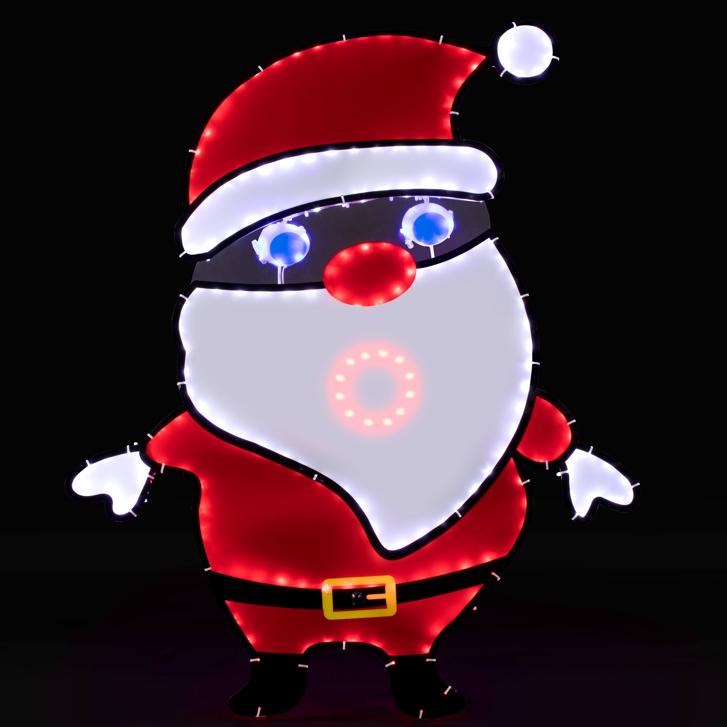 36.75&#x22; Singing Sculpture Santa