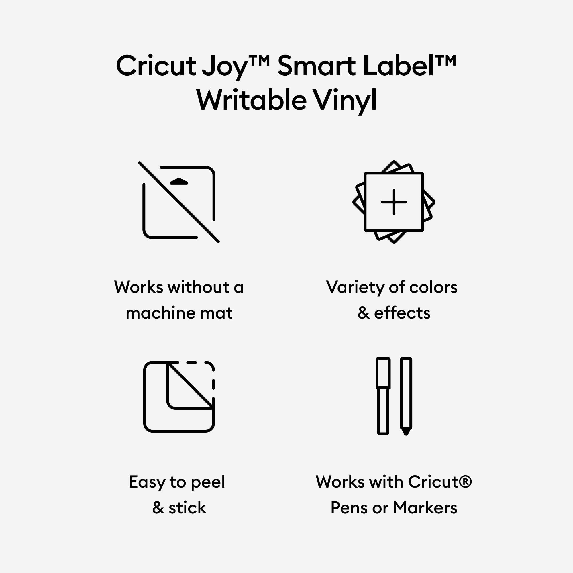 Cricut Joy™ Smart Label™ 5.5" Permanent Writable Vinyl