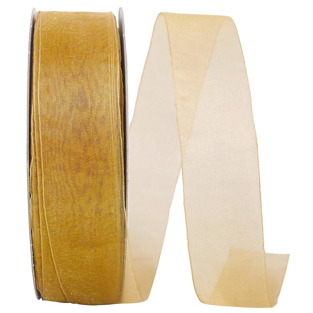 JAM Paper 1.5" x 100yd. Sheer Chiffon Mono Ribbon