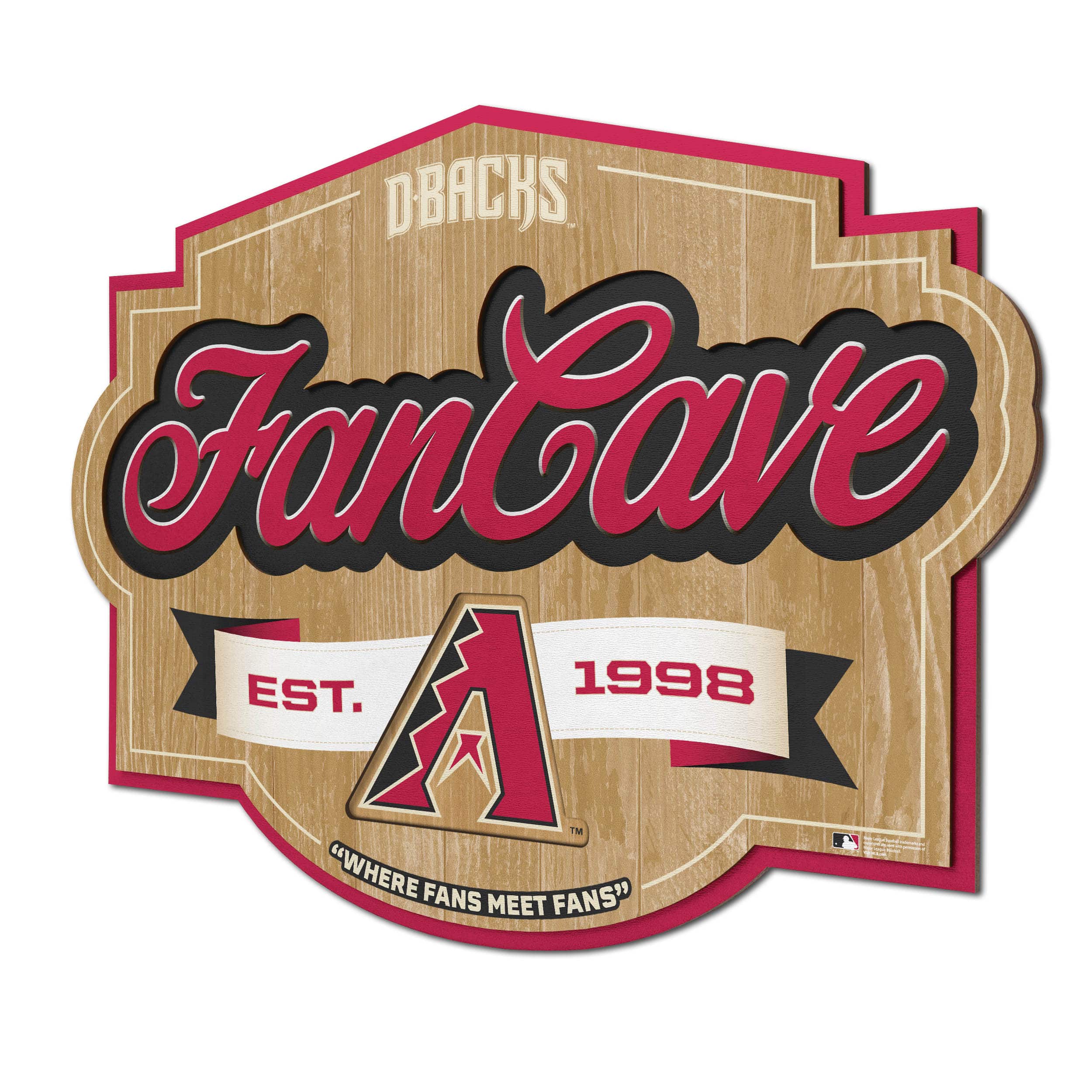 MLB Fan Cave Sign