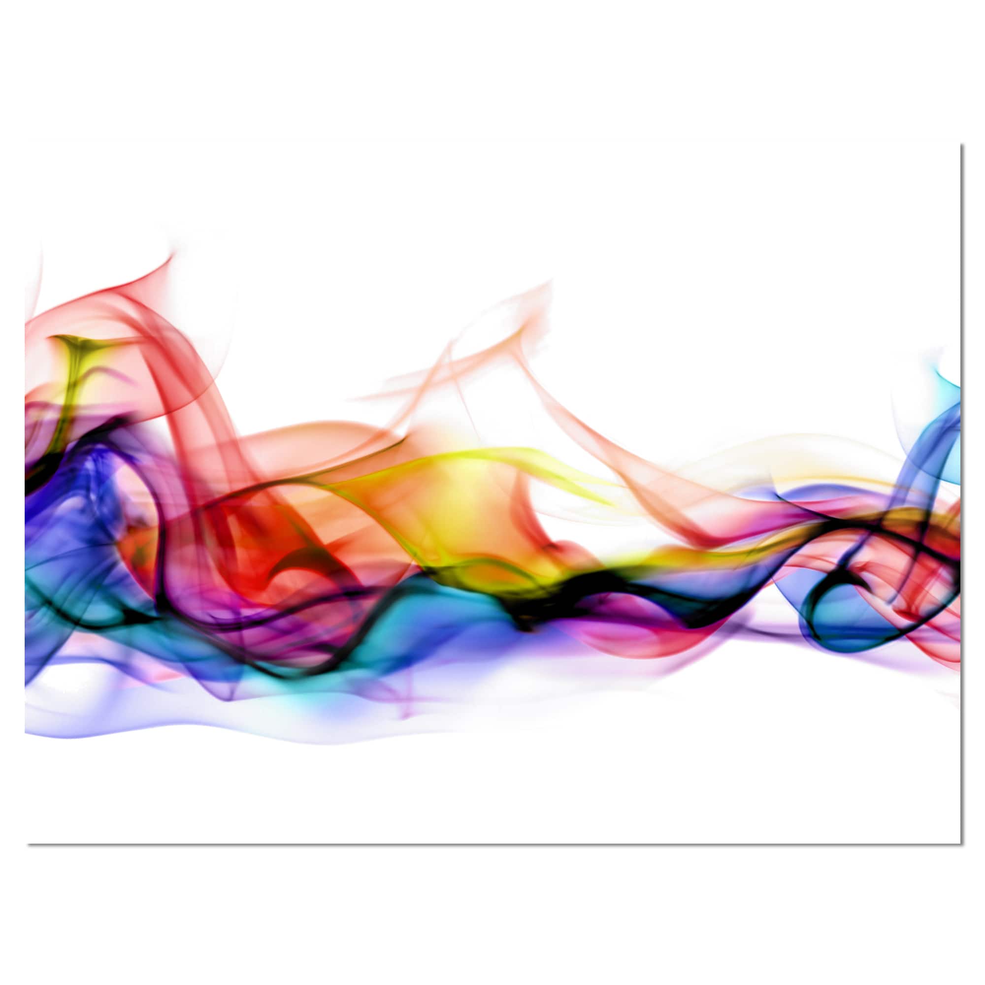 Designart - Abstract Smoke - Contemporary Artwork