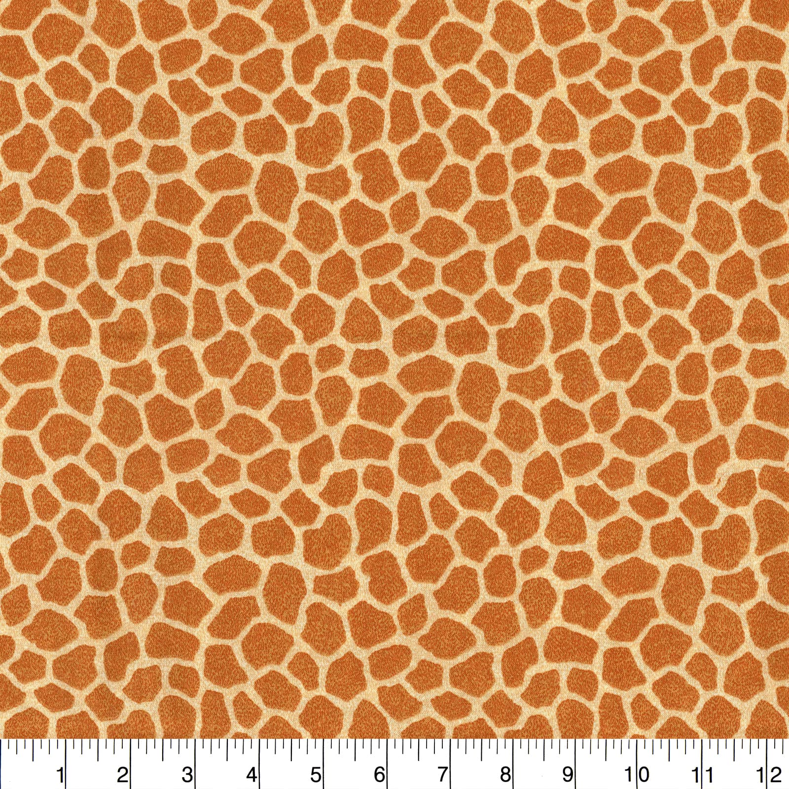 Fabric Traditions Jungle Babies Golden Brown Giraffe Spots Cotton Fabric