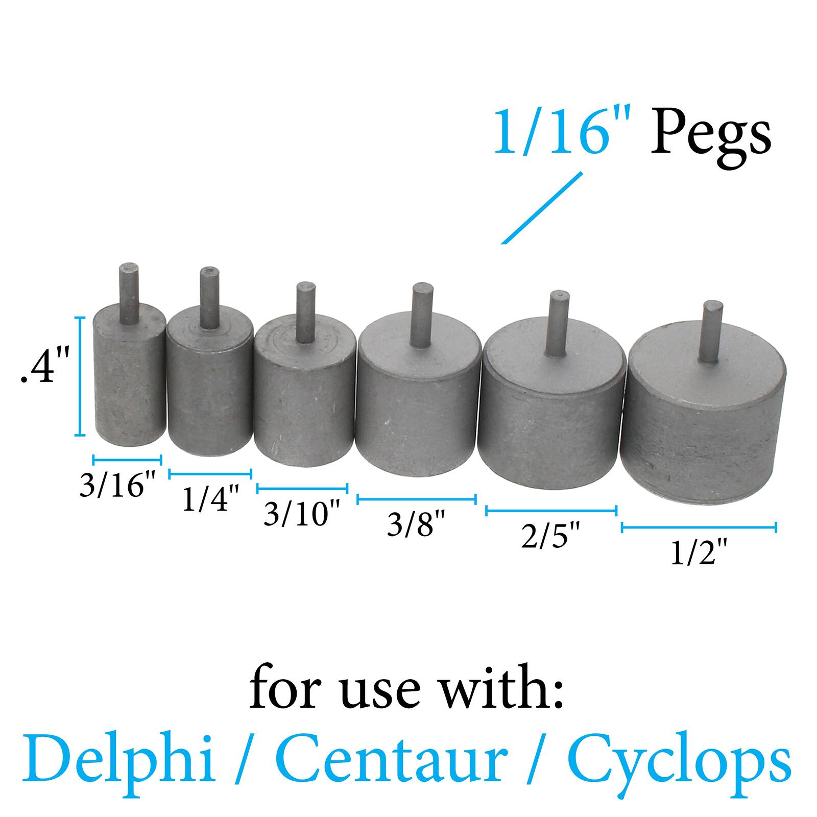 The Beadsmith® Wig Jig® Delphi, Centaur & Cyclops Super Pegs, 6ct.