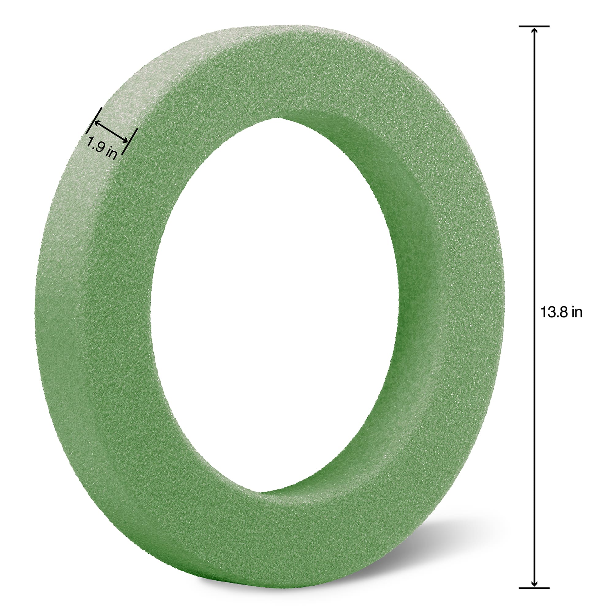 FloraCraft&#xAE; FloraF&#x14D;M&#xAE; 13.75&#x22; Green Foam Wreath