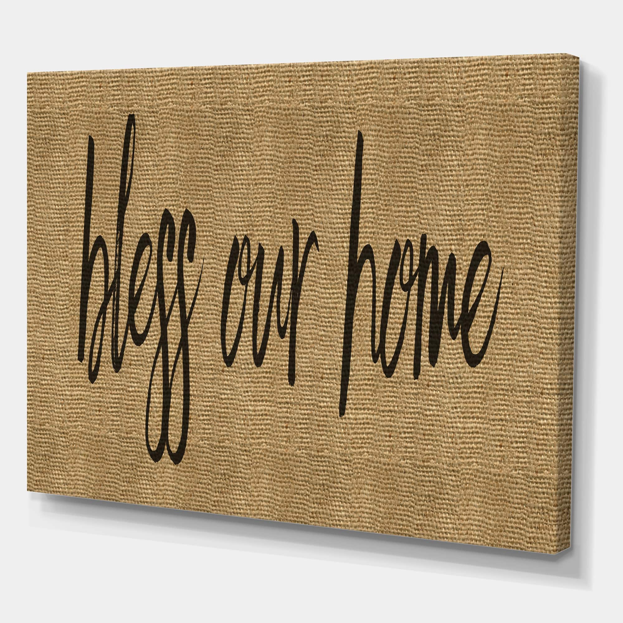 Designart - Bless our Home - Cottage Canvas Art Print