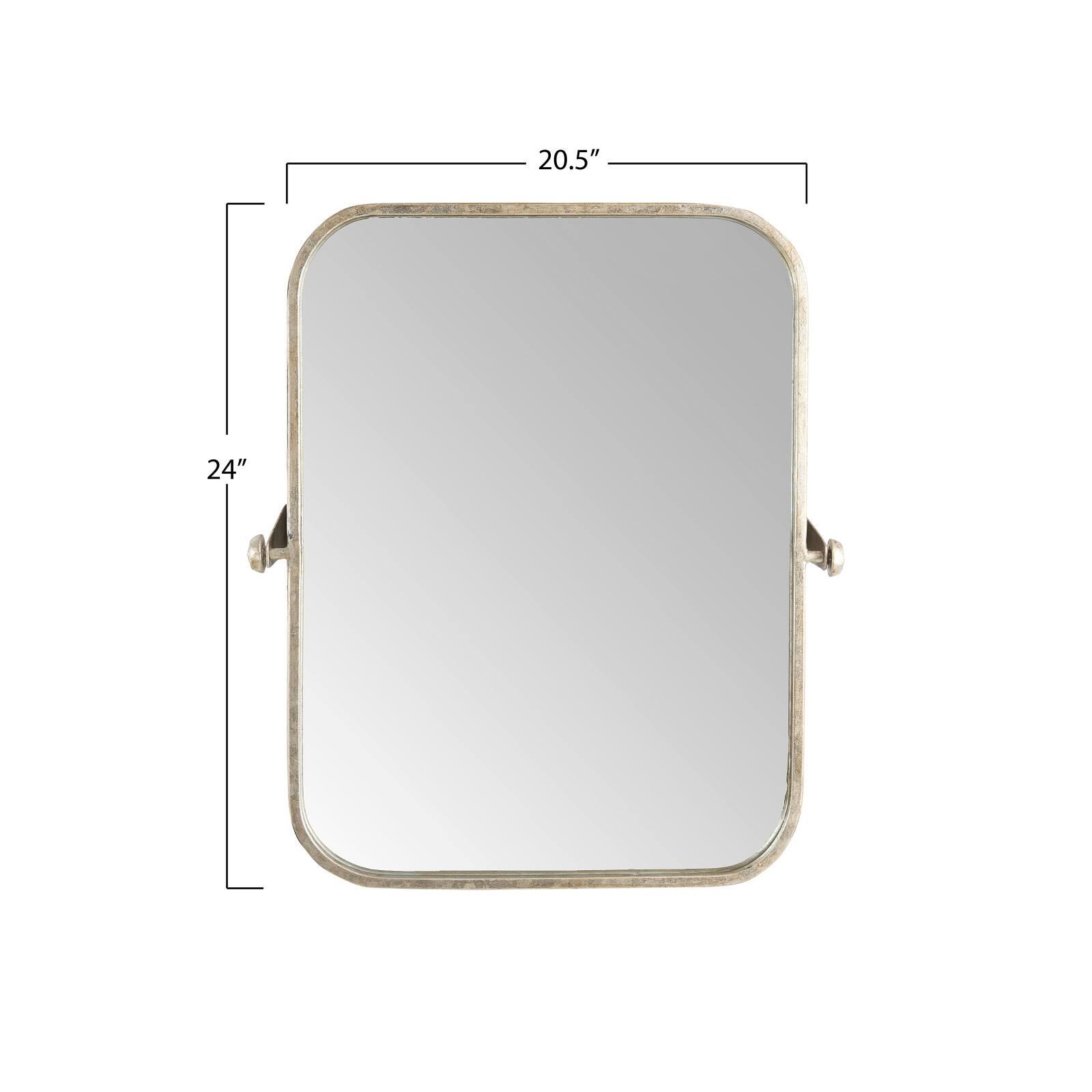 Hello Honey® 24'' Metal Framed Pivoting Wall Mirror