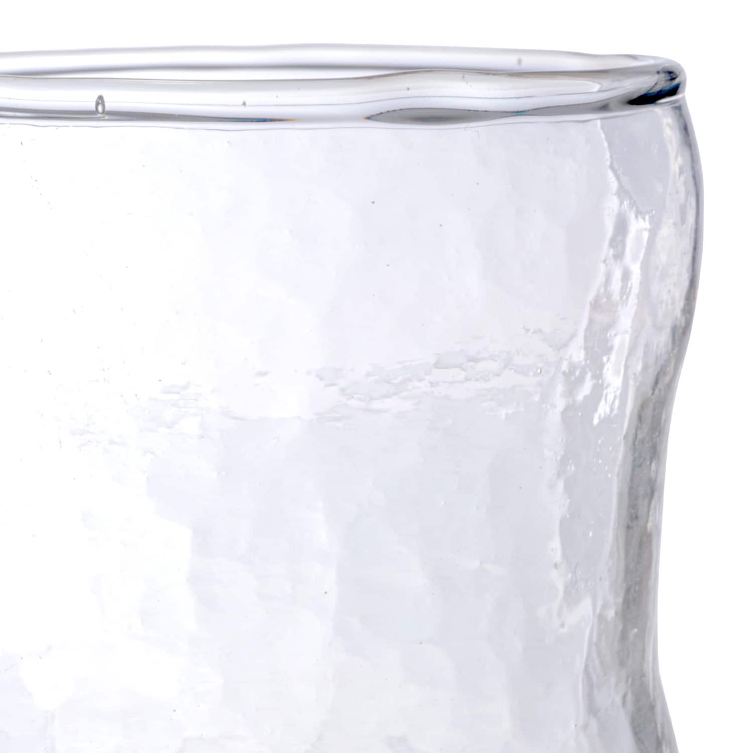 7oz. Clear Organic-Shaped Reclaimed Glass Drinking Glasses, 12ct.