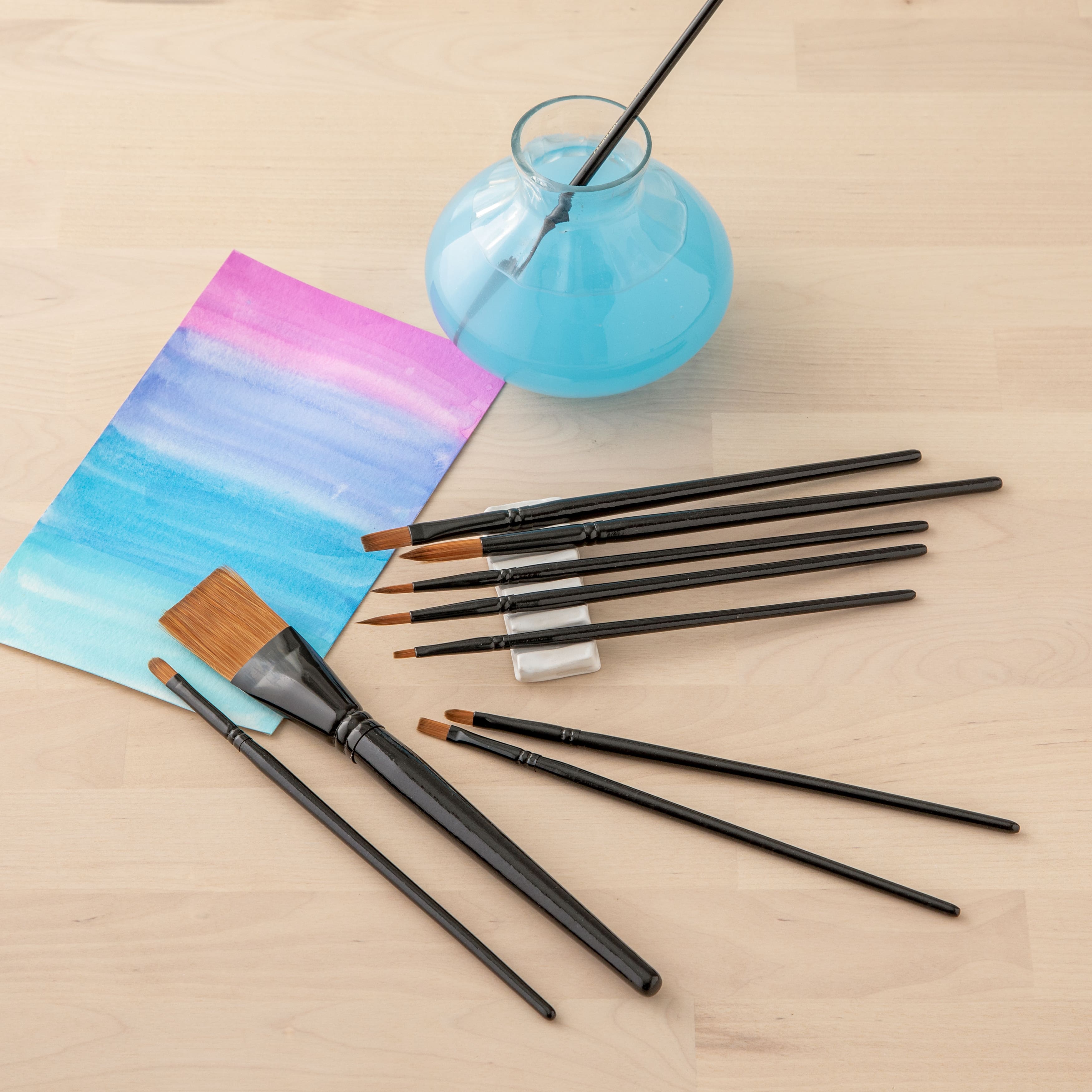 Necessities™ Brown Synthetic Watercolor Brushes By Artist's Loft™