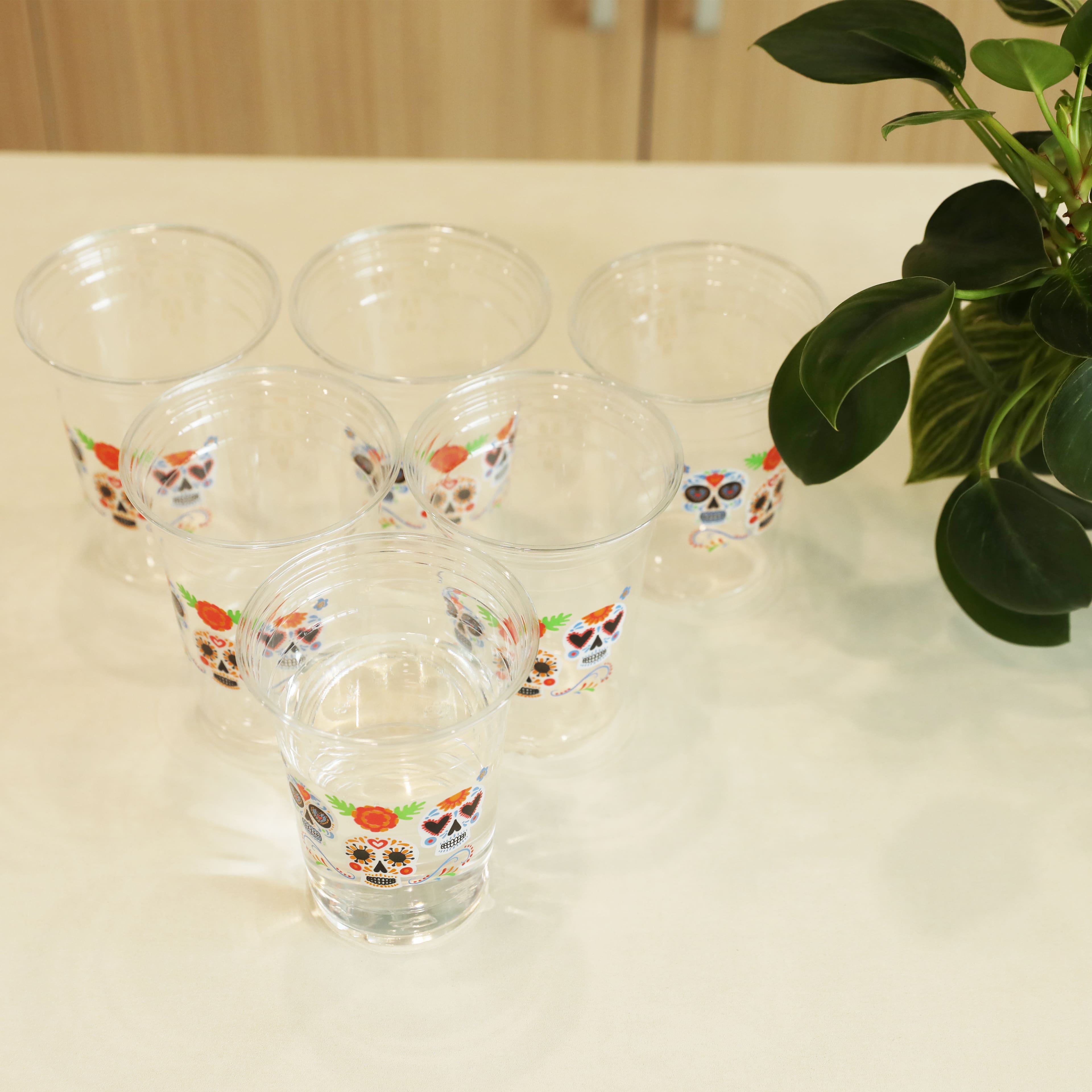 16oz. Day of the Dead Plastic Cups, 12ct. by Ashland&#xAE;