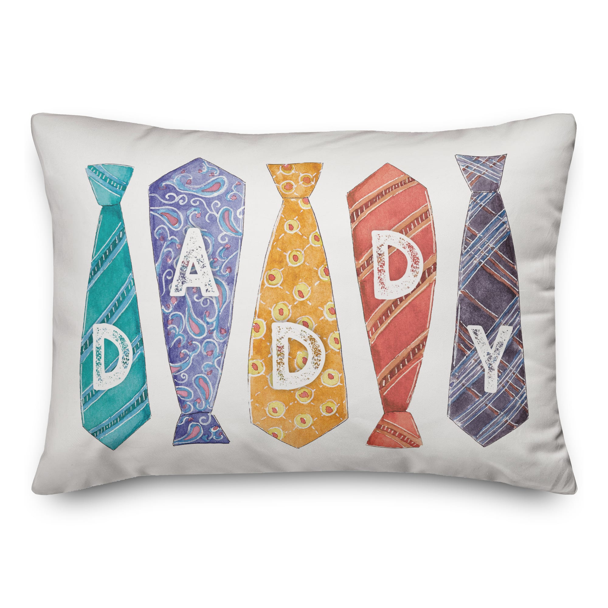 Daddy Ties Indoor/Outdoor Pillow