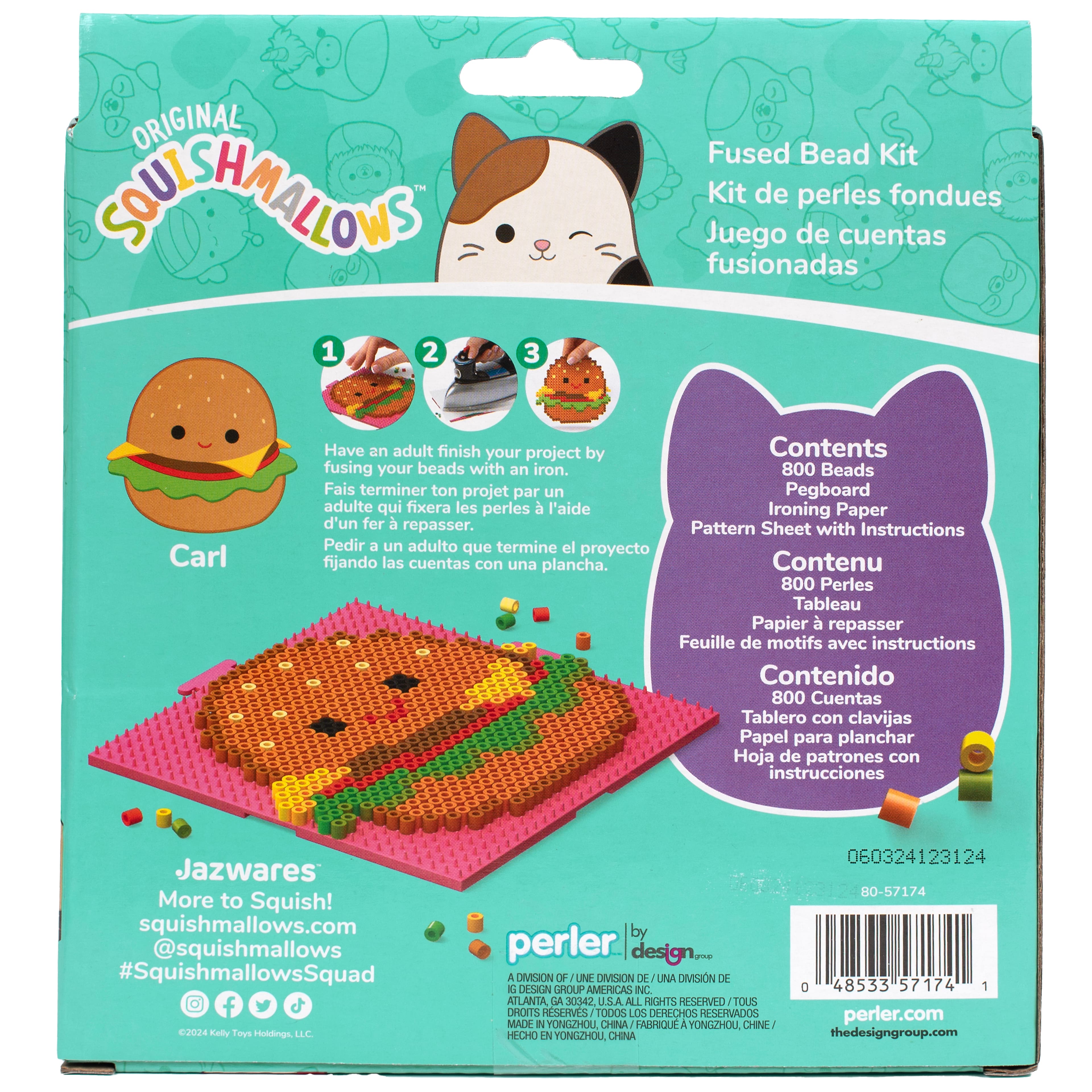 Perler™ Squishmallows™ Carl Fused Bead Kit