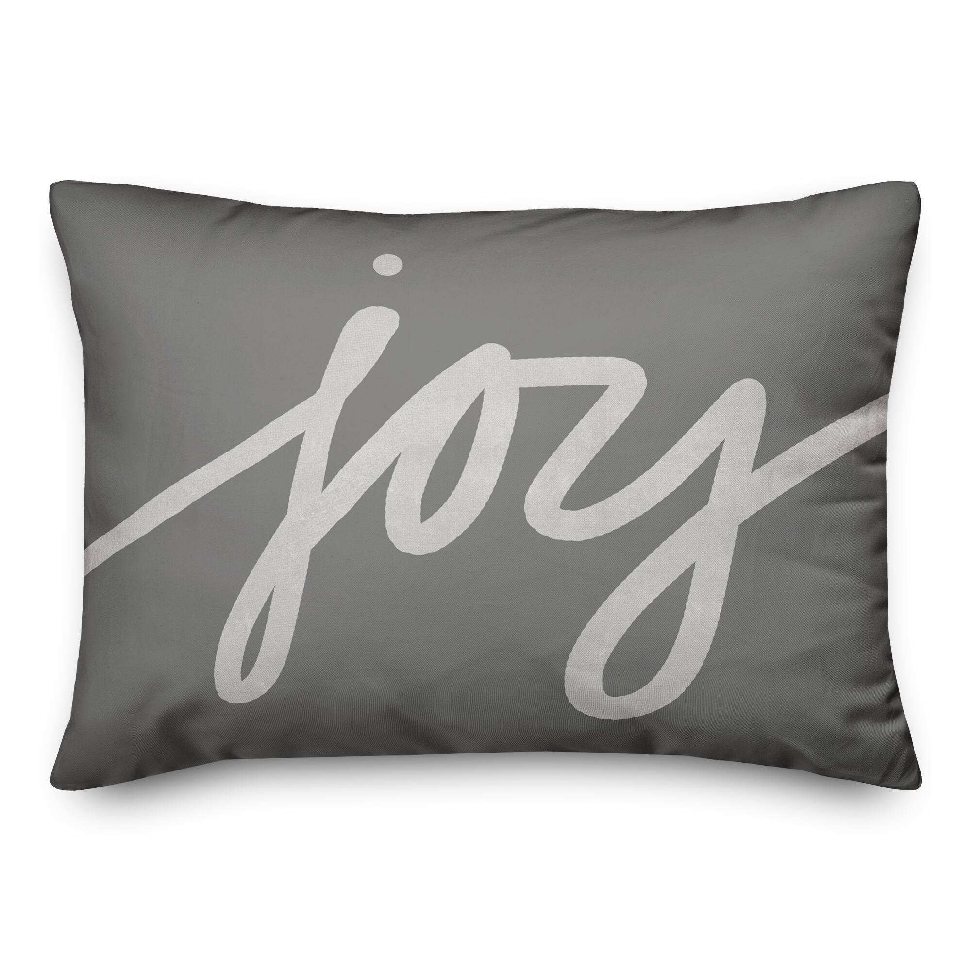 Joy Script 20&#x22; x 14&#x22; Indoor/Outdoor Pillow