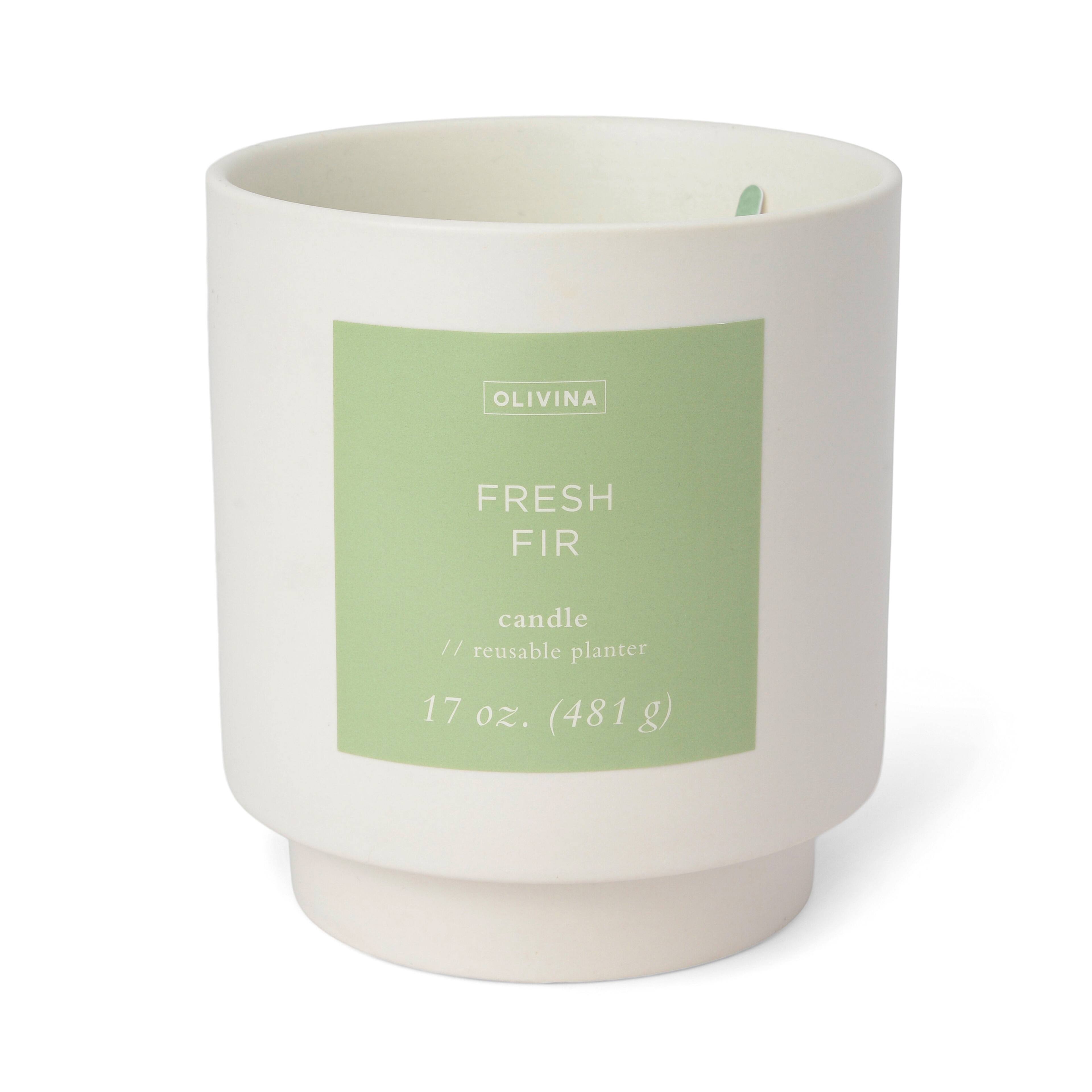 OLIVINA 17oz. Fresh Fir Jar Candle Michaels