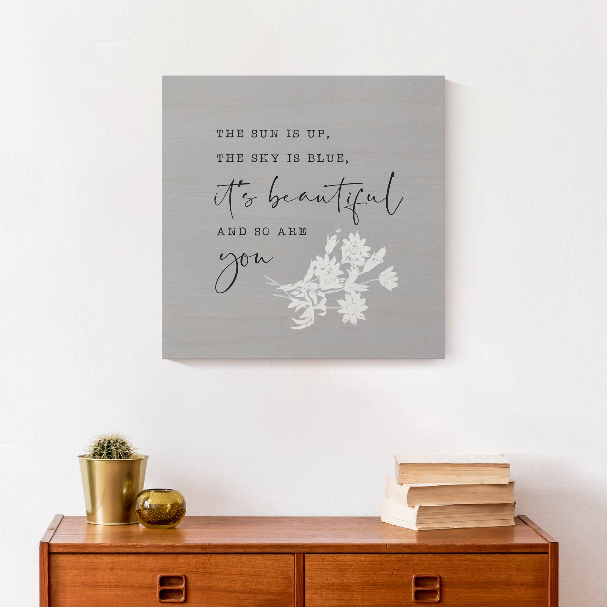 The Sun Is Up 16&#x22; x 16&#x22; Canvas Wall Art