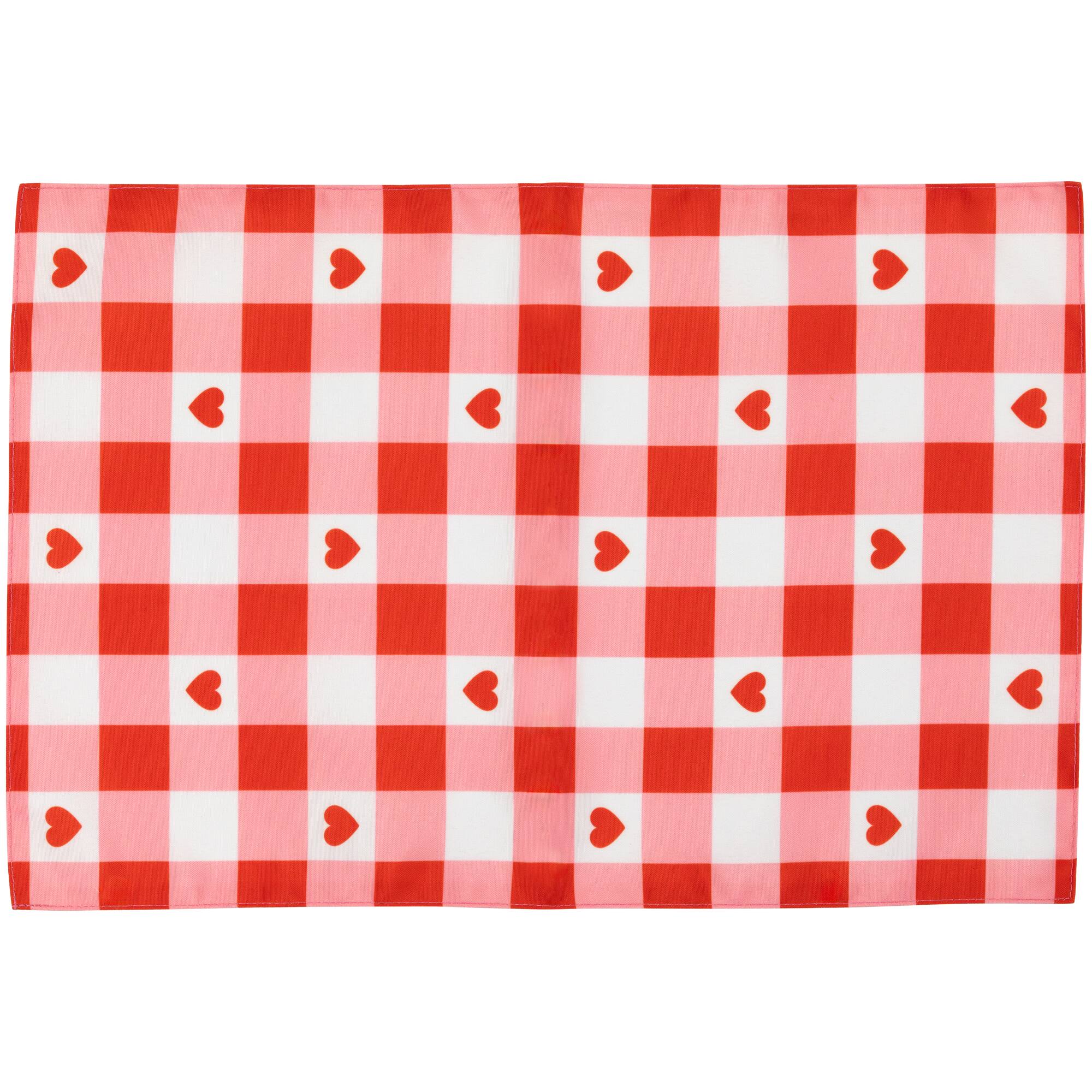 Checkered Hearts Valentine's Day Placemats, 4ct.