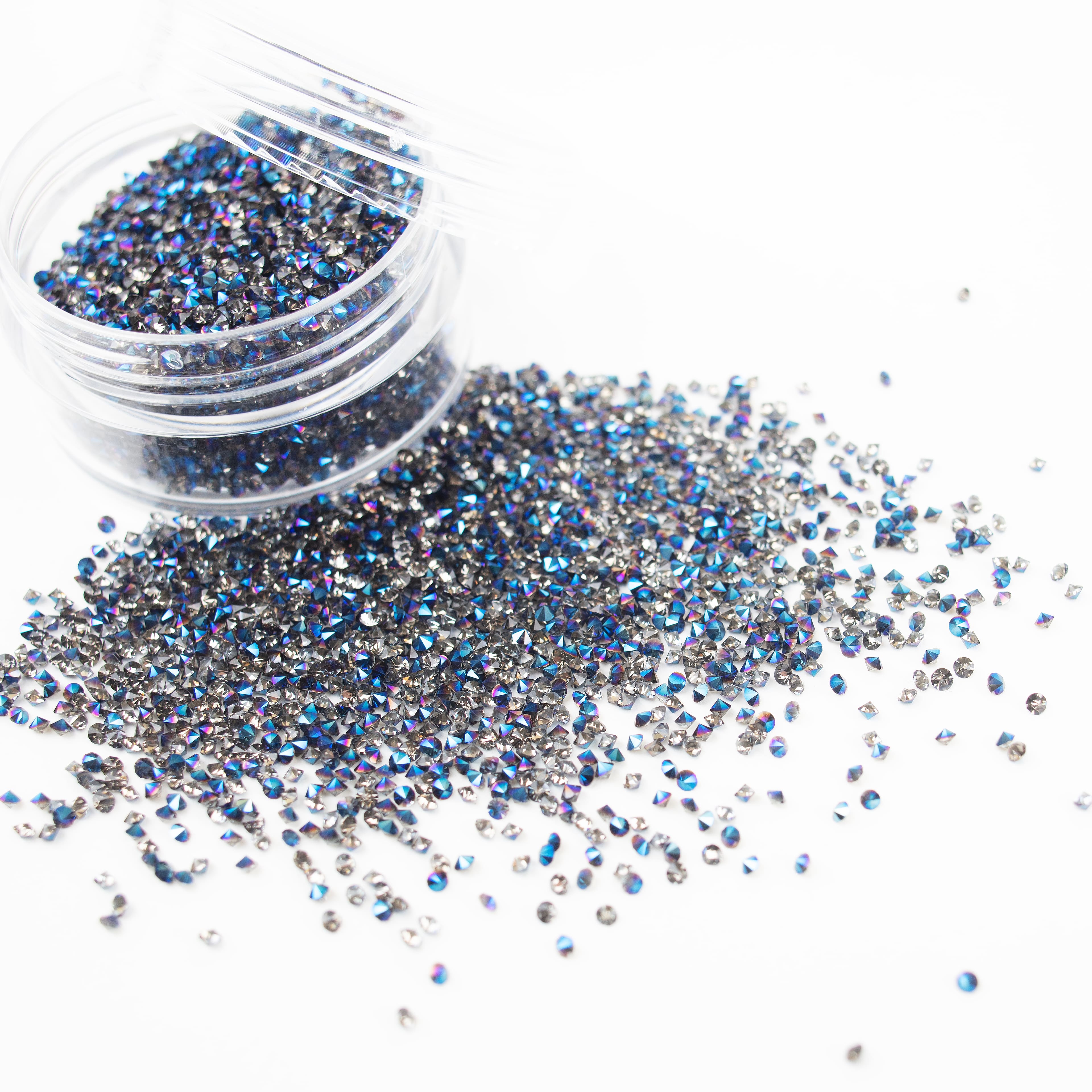 1.2mm Glass Micro Rhinestones by Bead Landing™, 0.7oz.